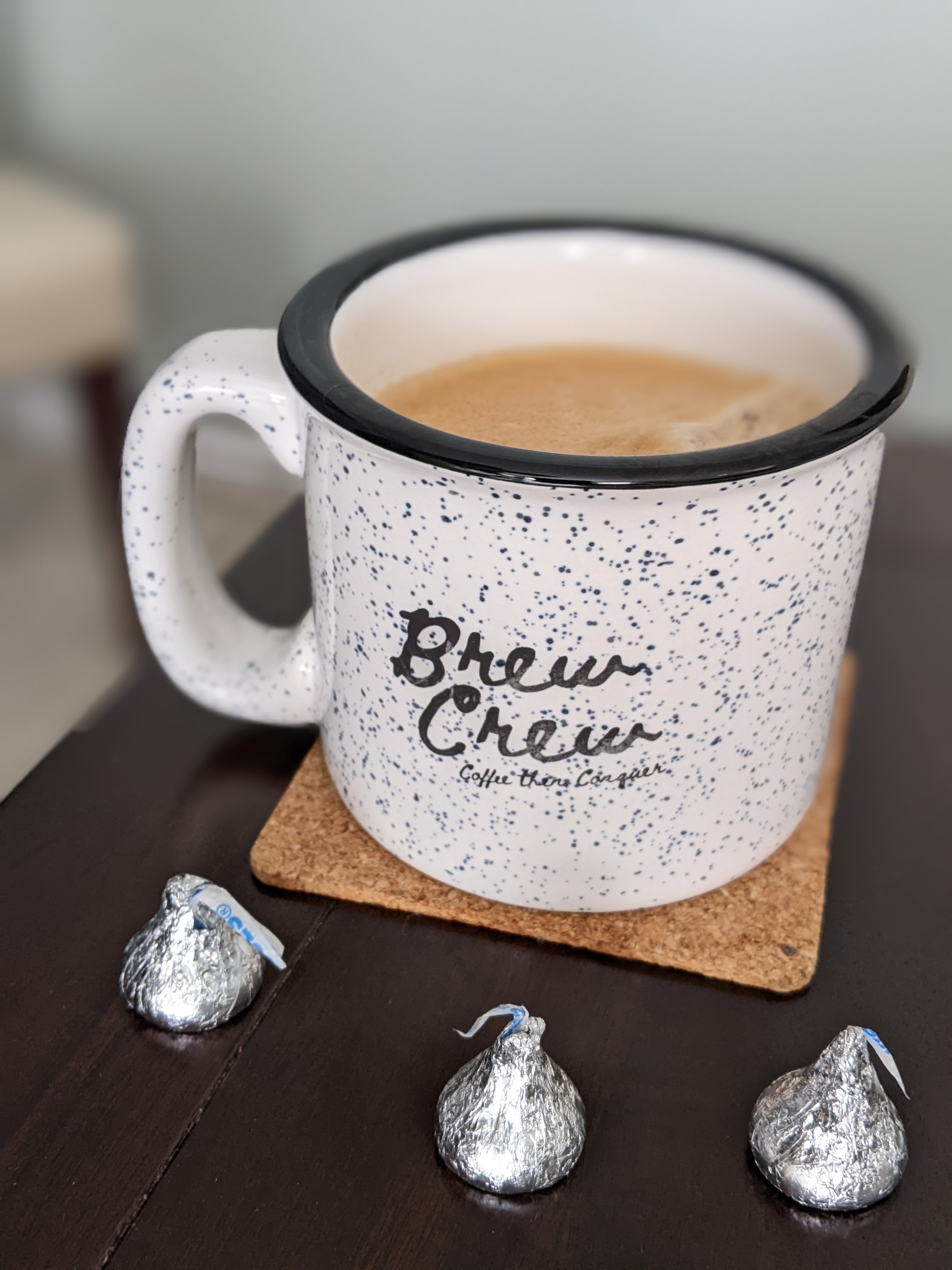 Enjoying some great coffee and chocolate to make it through the last few meetings on a Friday afternoon