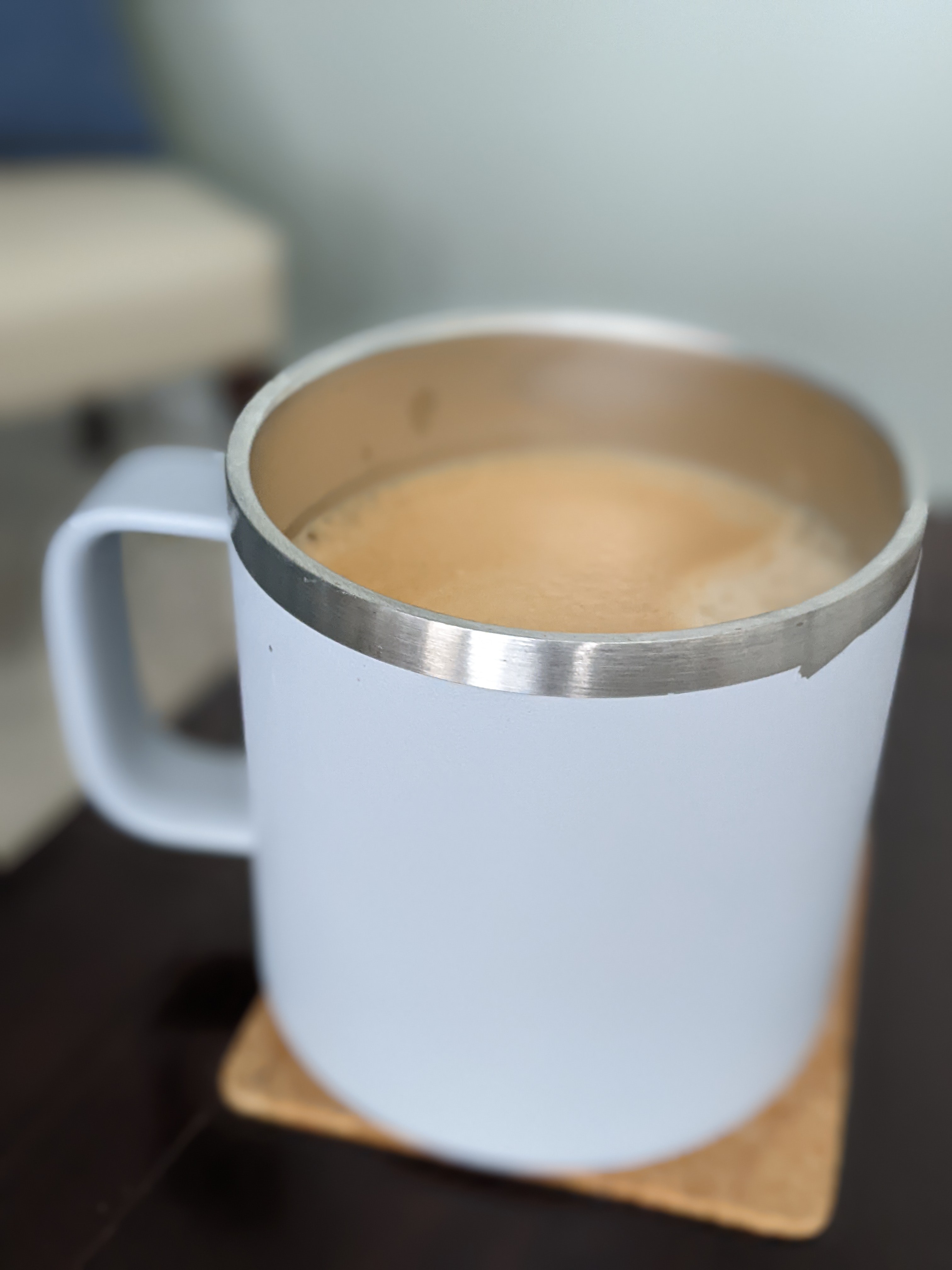 Drinking some coffee to make it through morning meetings 