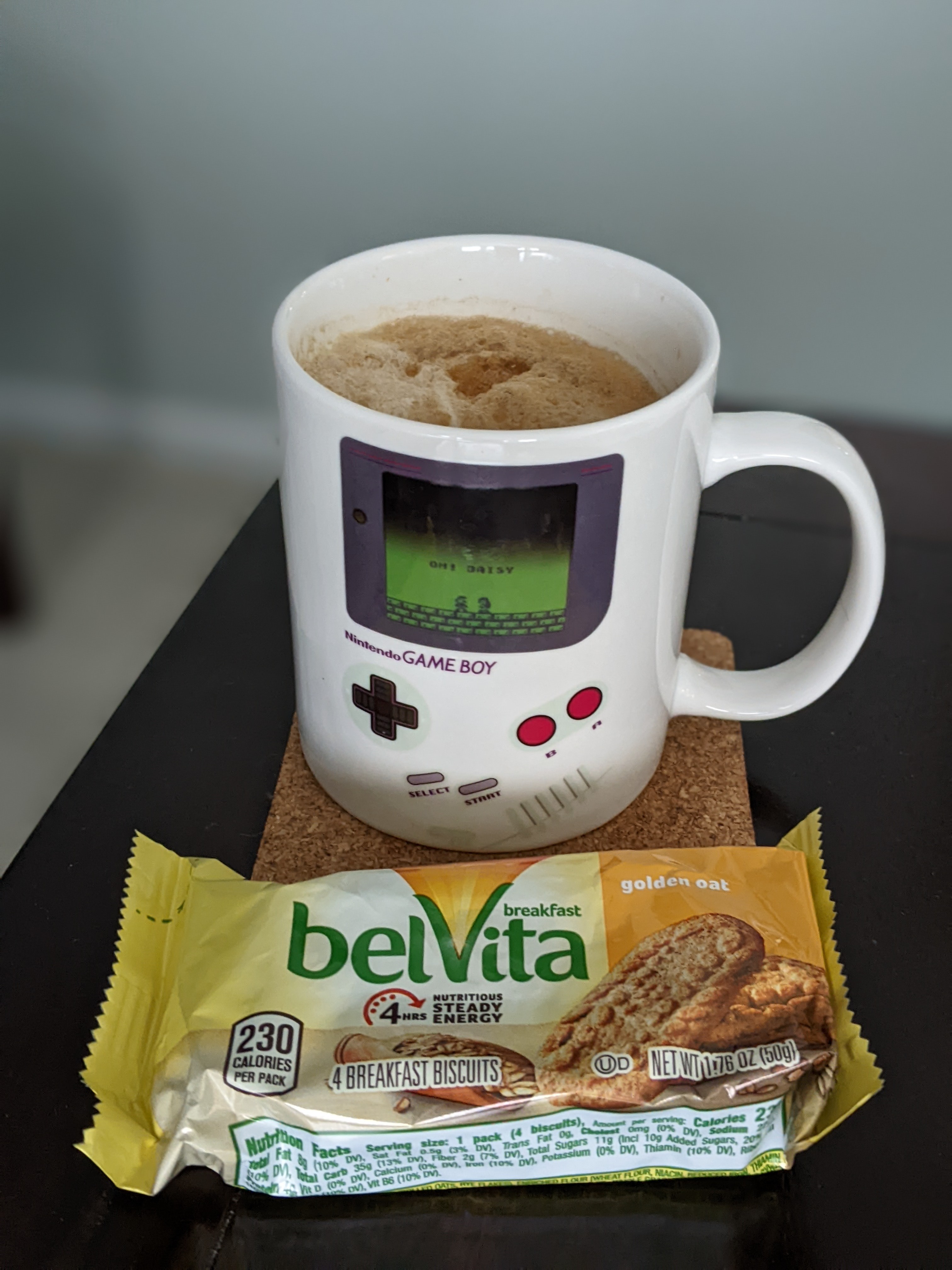 Enjoying a roasty coffee during a meeting