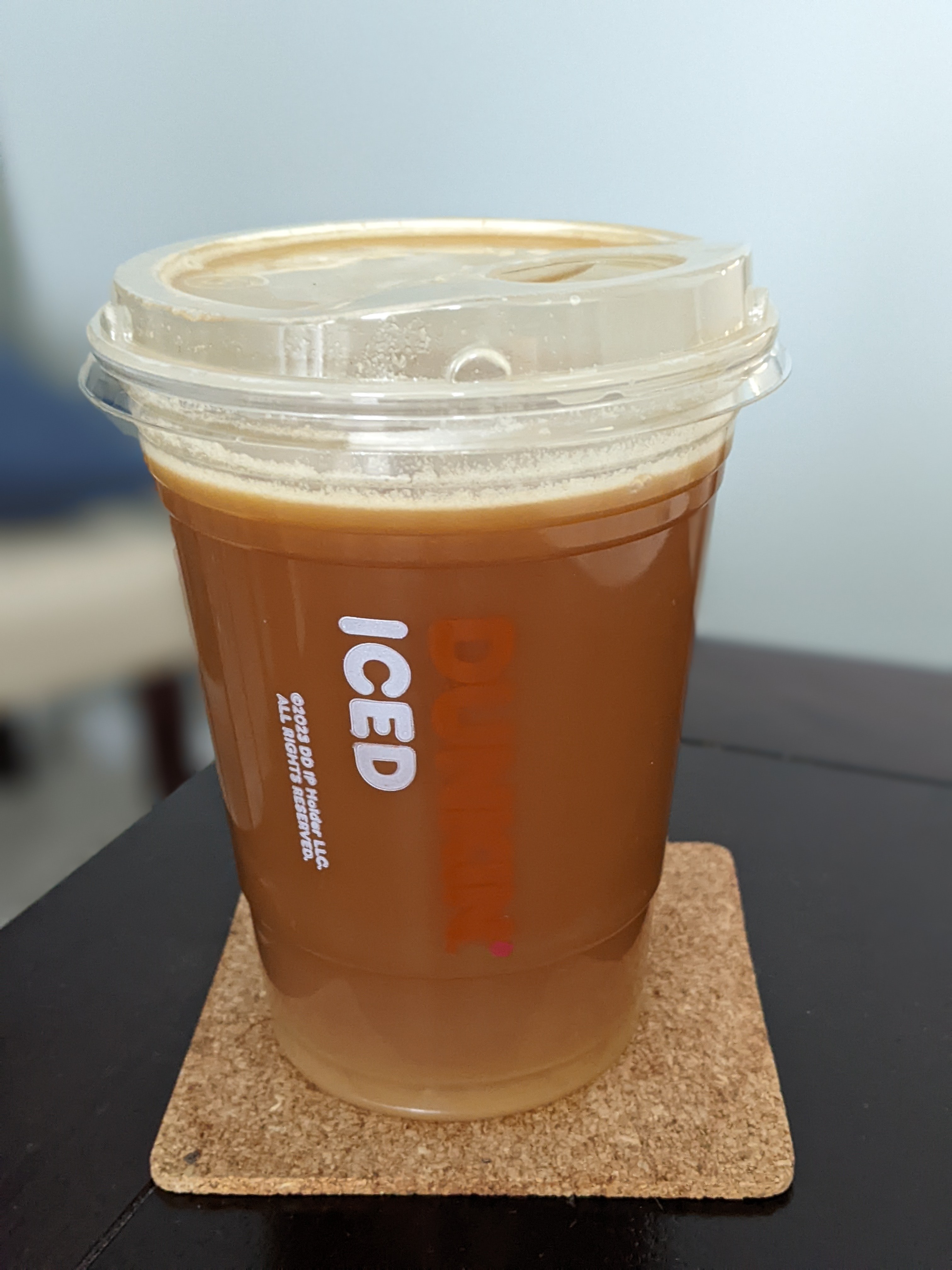Enjoying a cold cream nitro cold brew on a hot and humid day