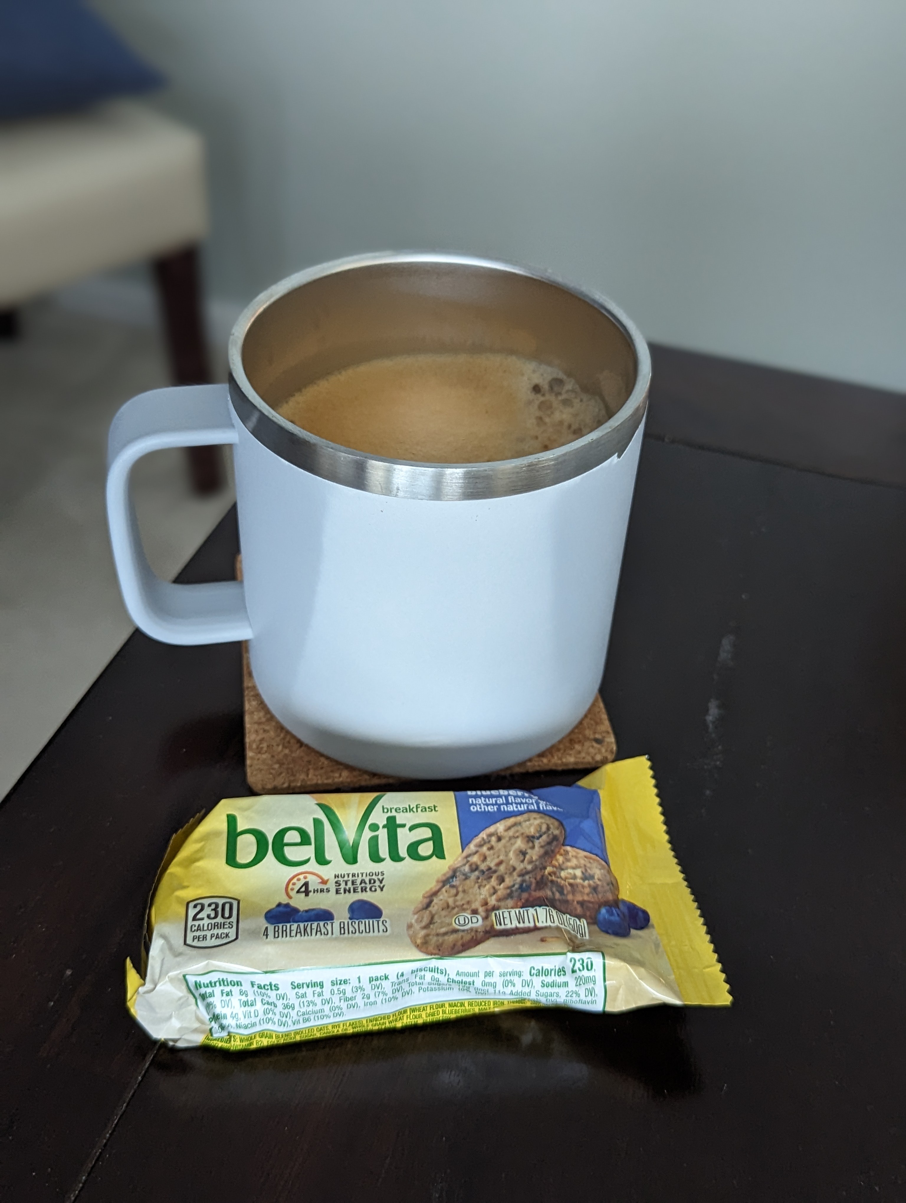 Enjoying some coffee and breakfast biscuits on cool Tuesday morning.  I'm definitely looking forward to the cooler weather.