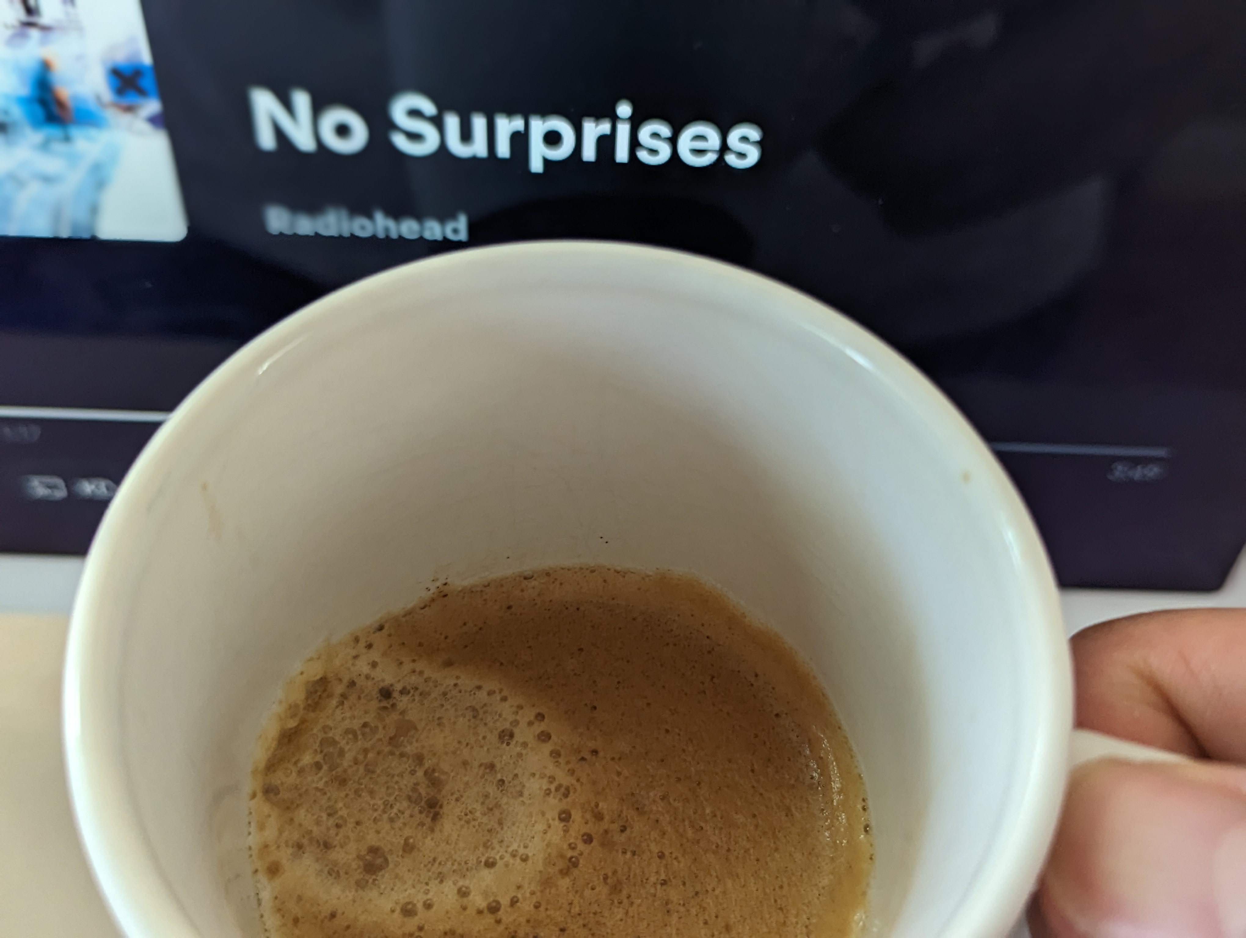 Drinking a double on a lazy Sunday afternoon while listening to 