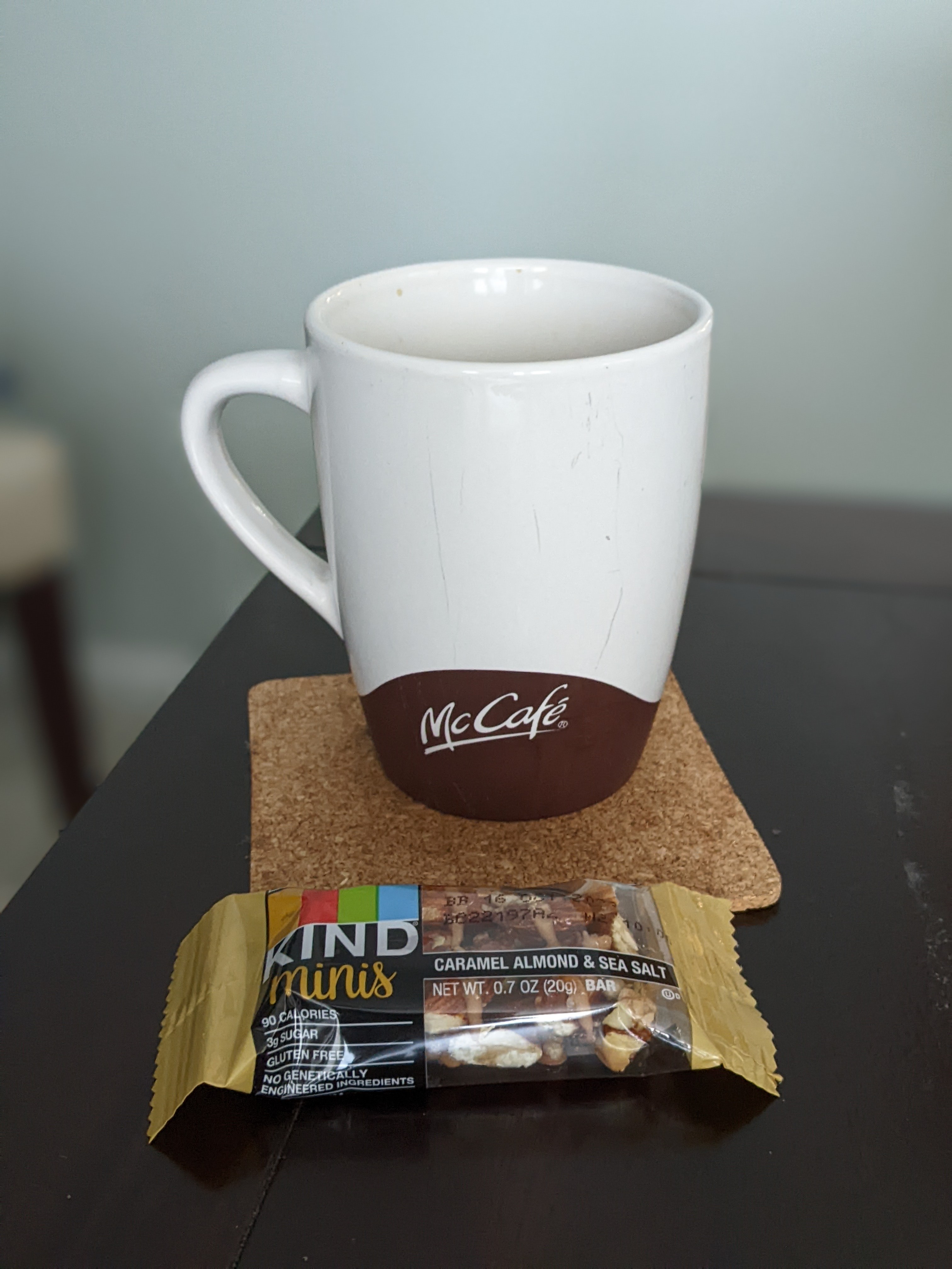 Getting a chance to enjoy my morning coffee and snack since my next meeting just cancelled