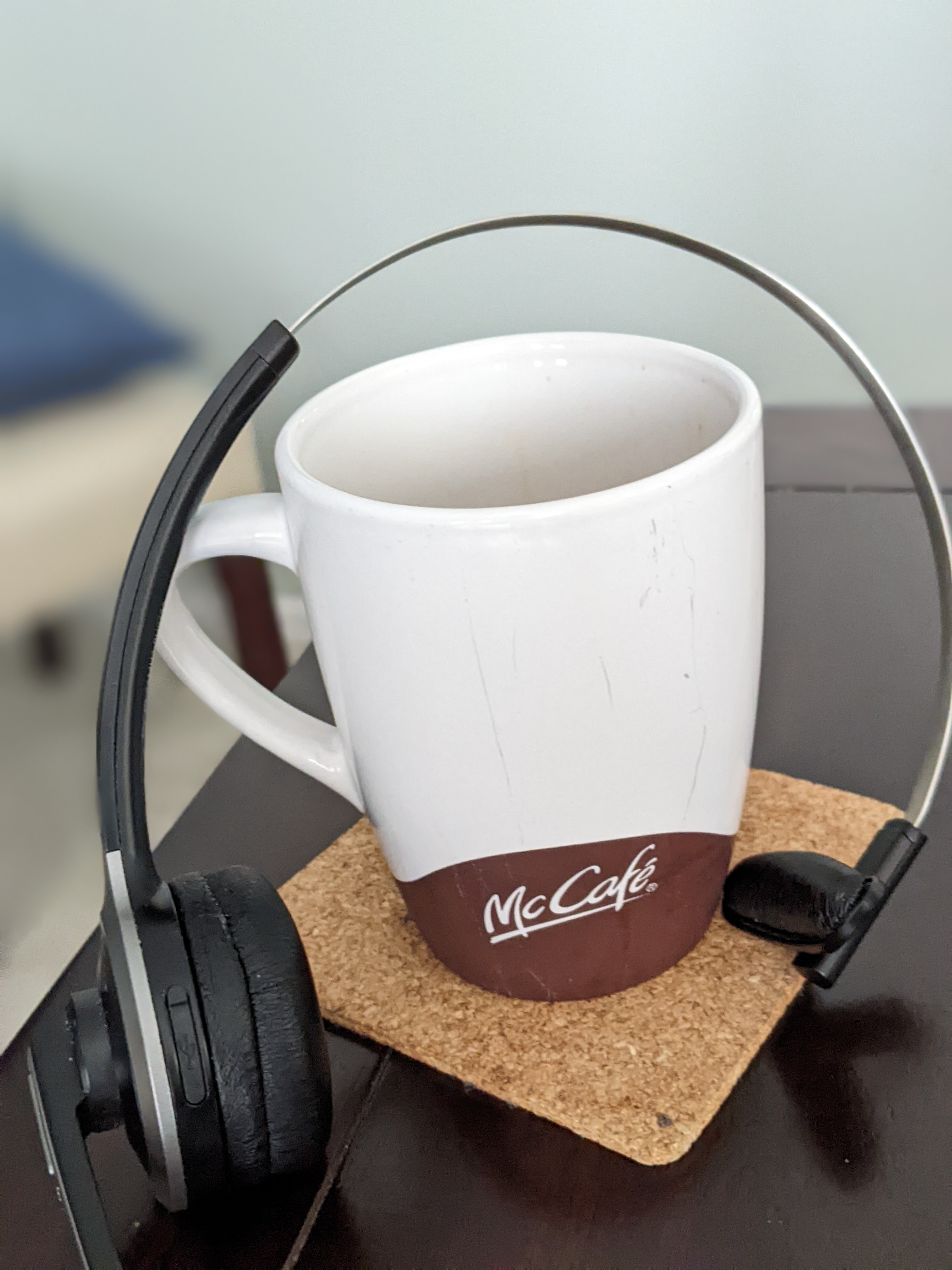 Got my coffee just before the meeting started.   Now I'm prepared for the meeting 