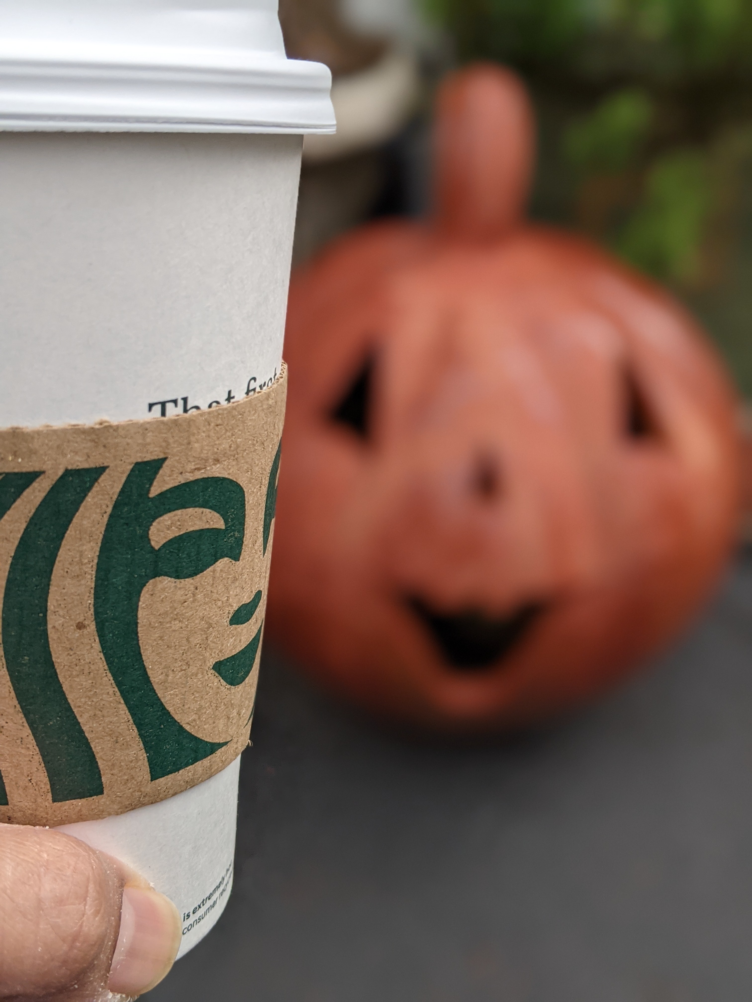 Time for a pumpkin spice latte -- just in time for Halloween