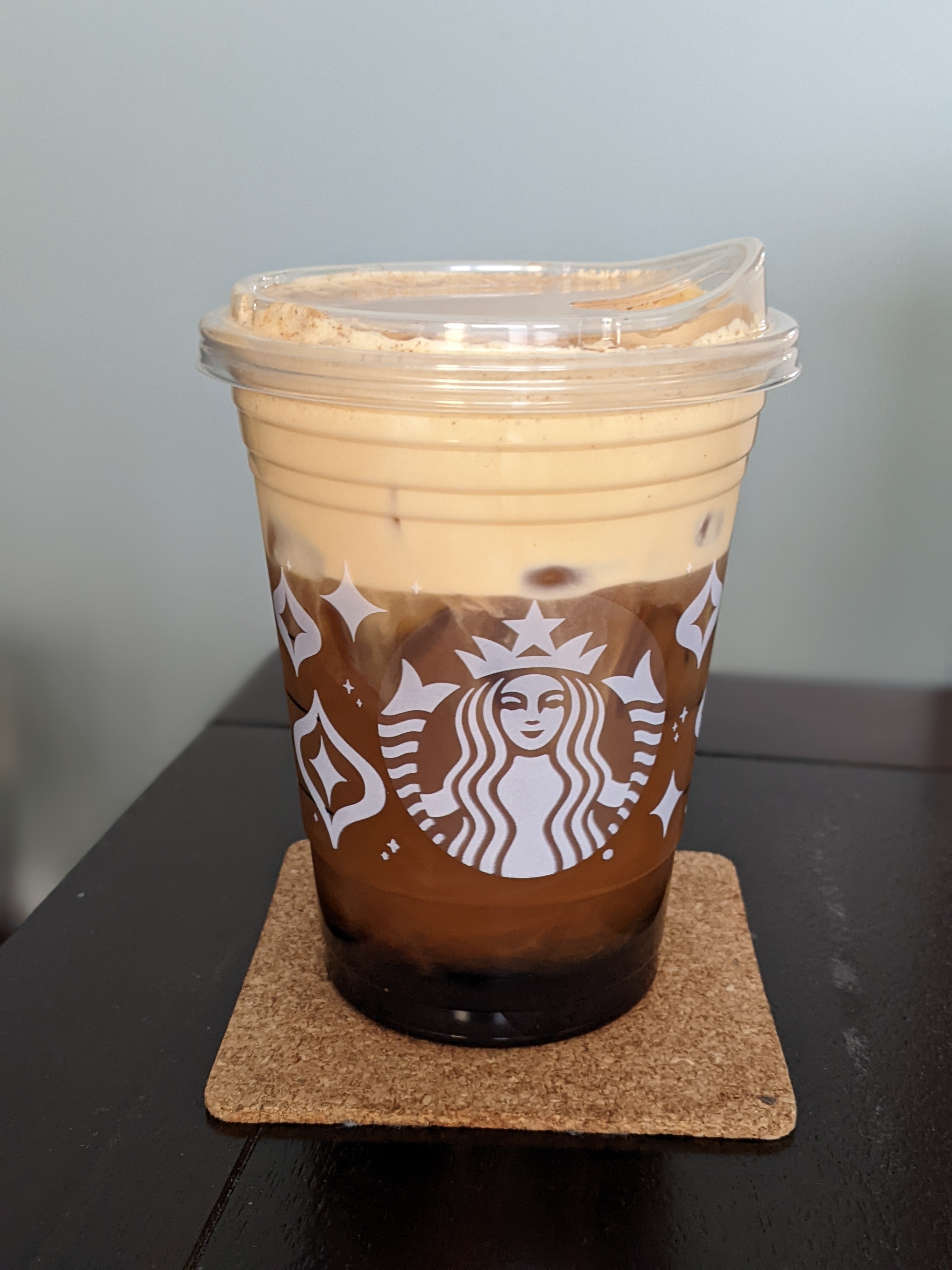 Enjoying a pumpkin cream cold brew to start the week