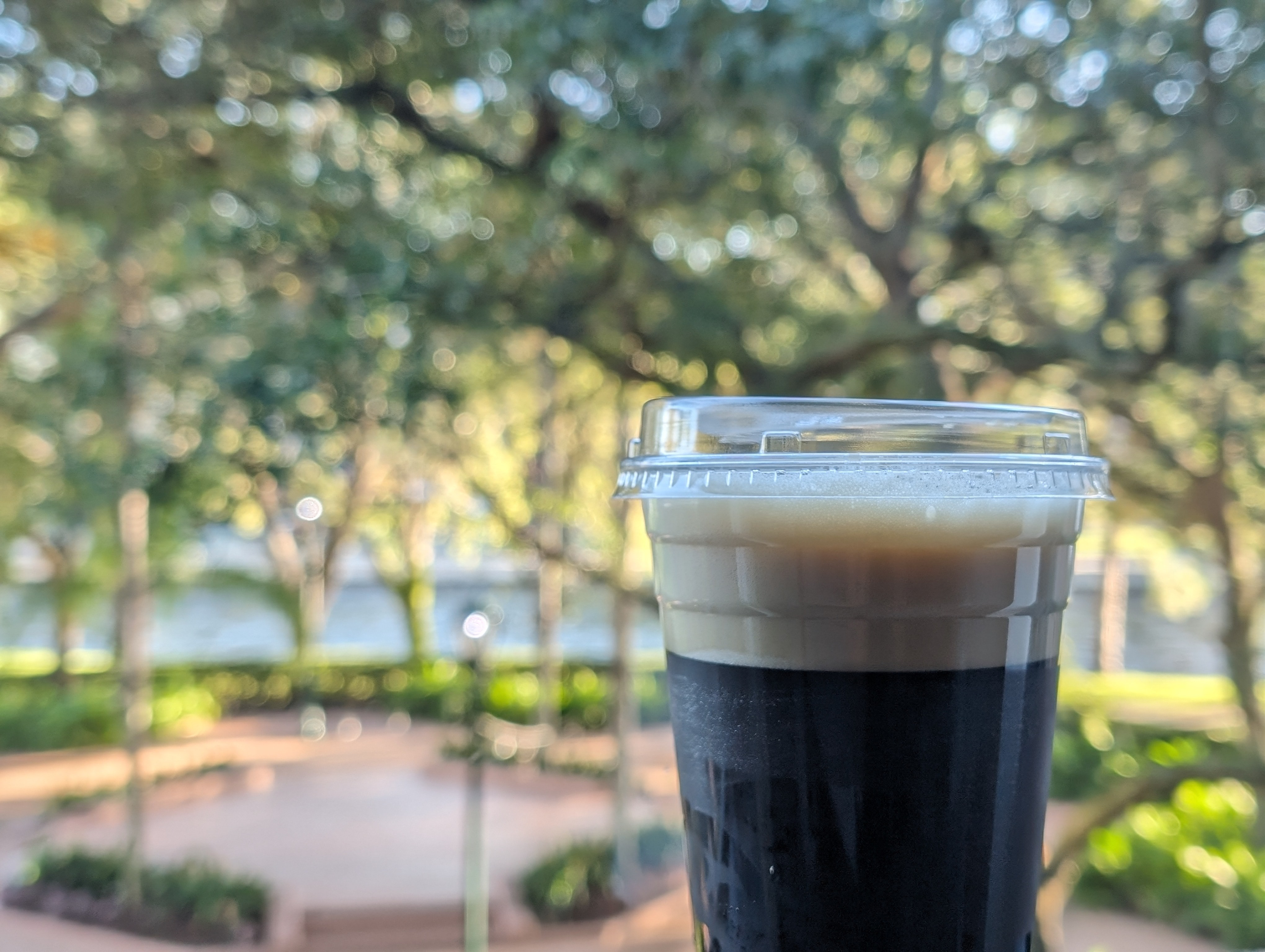 Heading a nitro cold brew before heading to Magic Kingdom