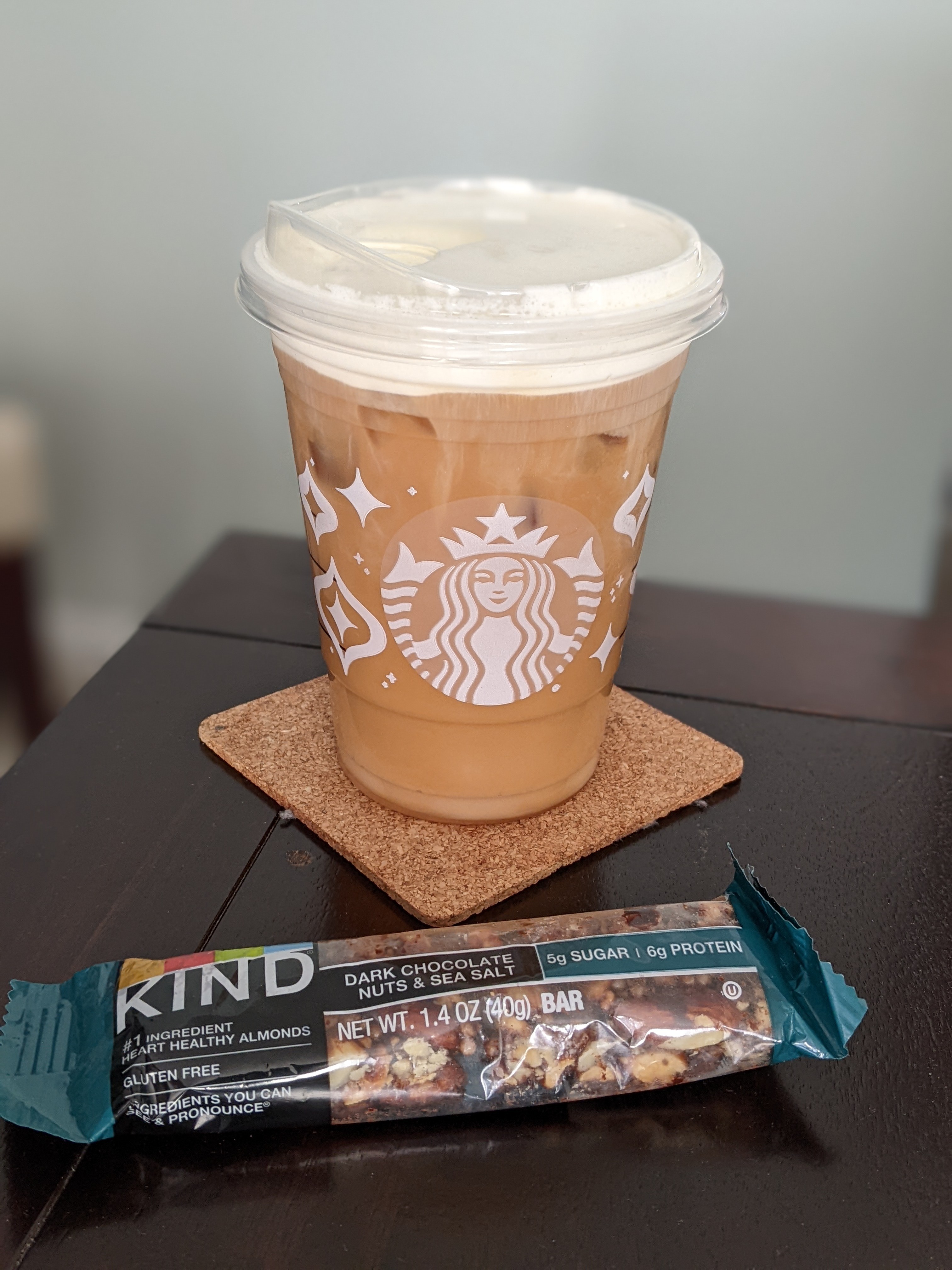 Starting the work week with a salted caramel cold cream cold brew on a cold Monday morning