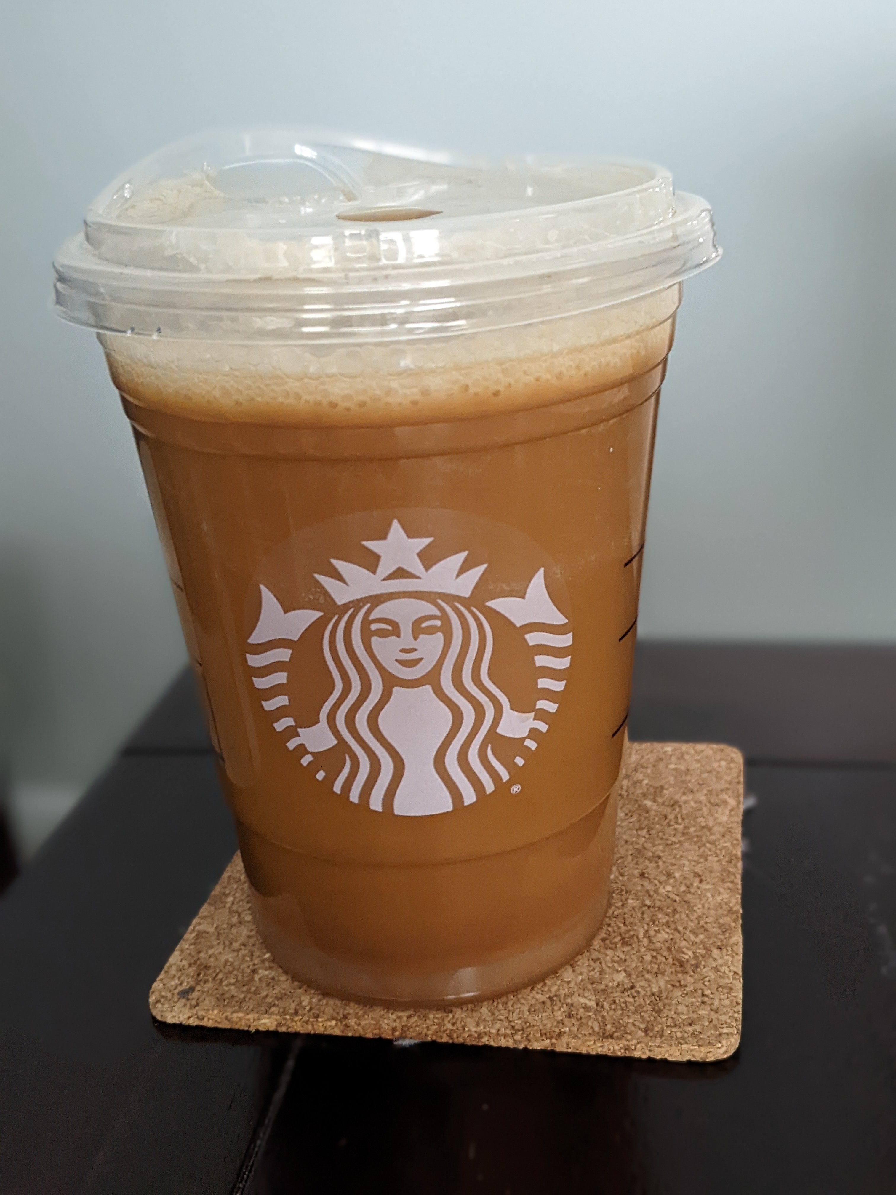 Having a vanilla sweet cream nitro cold brew on a snowy Thursday morning