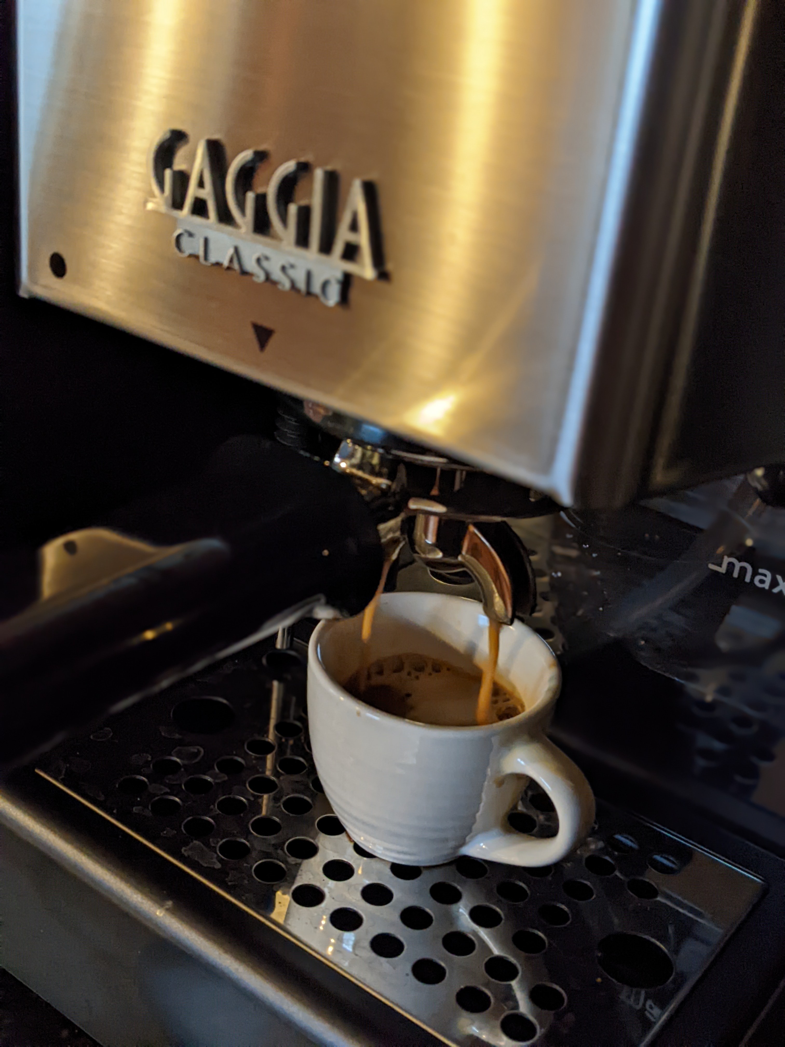 I tried using pre-ground coffee with the single hole portafilter and diffuser pin.  Extraction was fast.  I guess I'll stick to the French press or refilling a Nespresso Vertuo pod for this coffee.