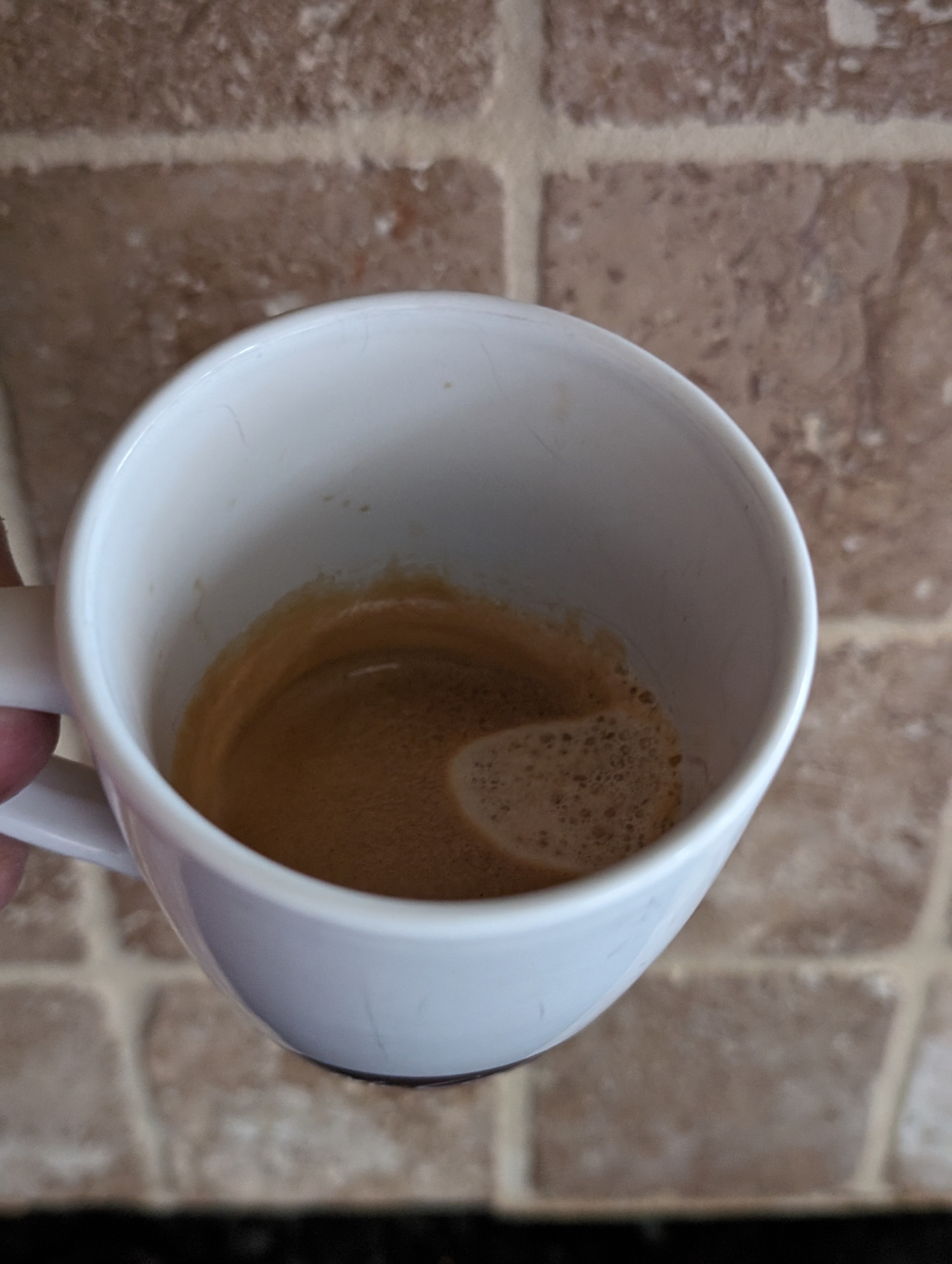 Enjoying a double on a lazy but sunny Saturday morning