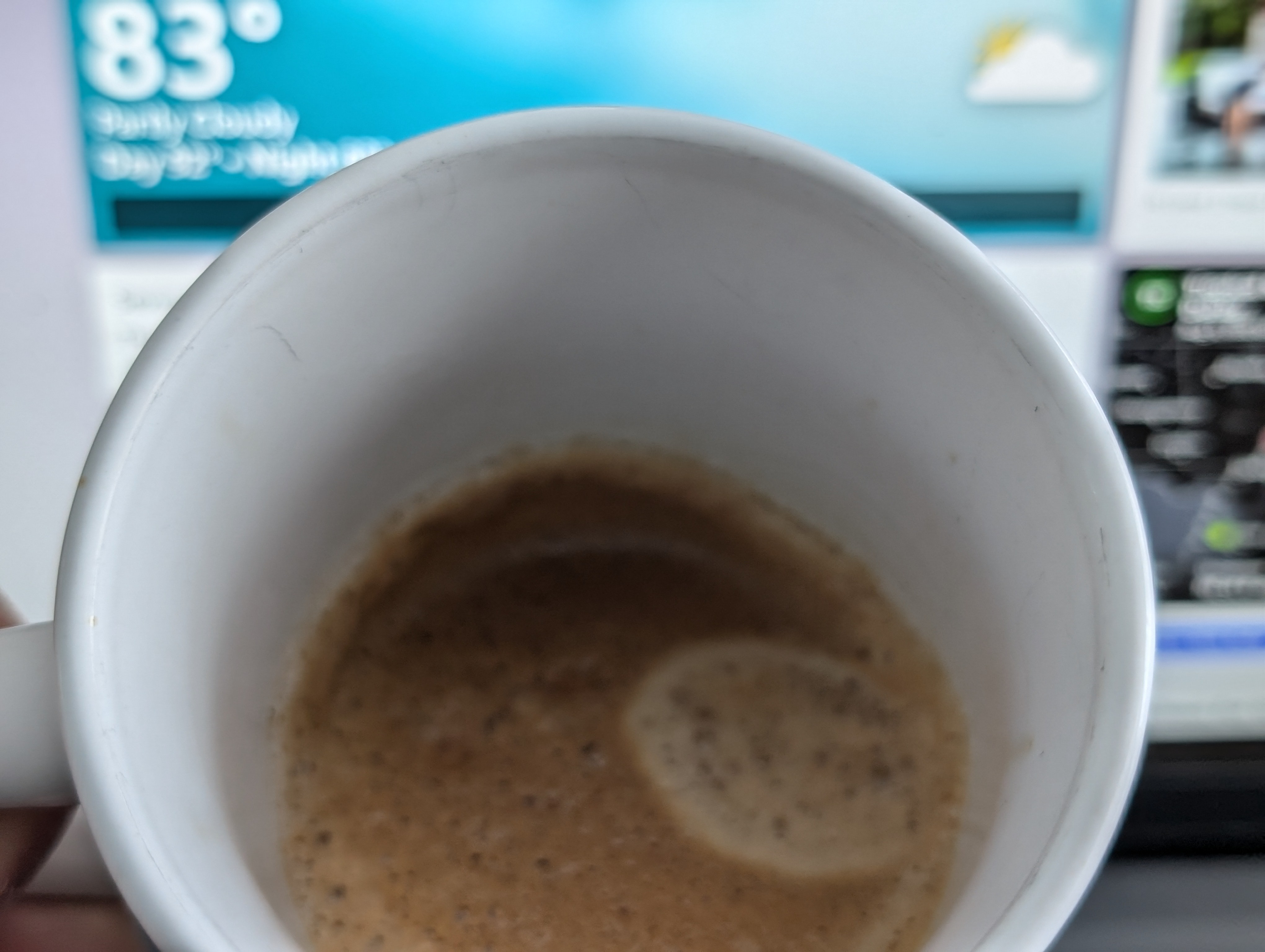 Enjoying some quiet time between meetings and before all the storms start rolling in