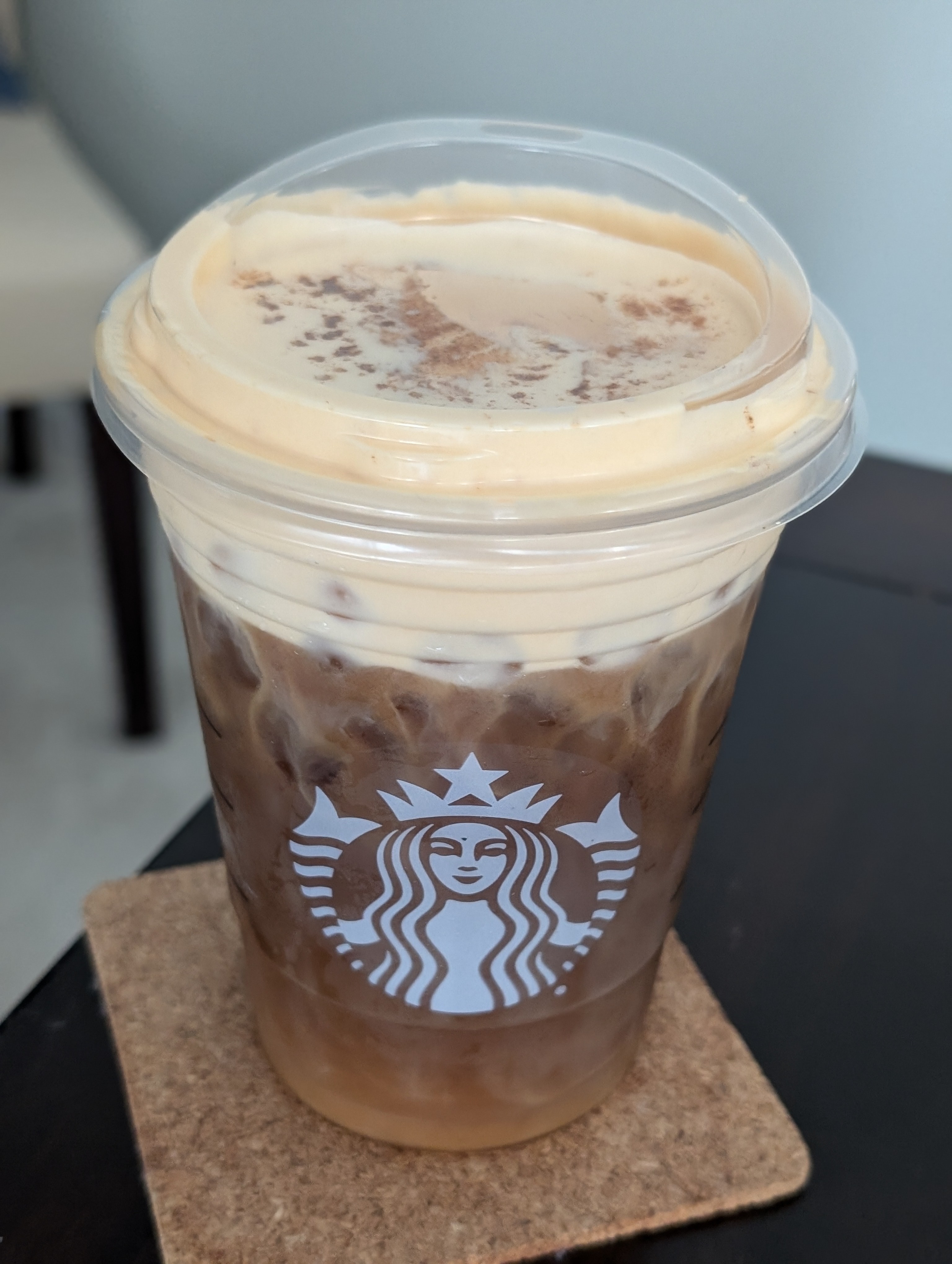 Ending the work week with a pumpkin cream cold brew -- trying to get my fill before it goes away for the season