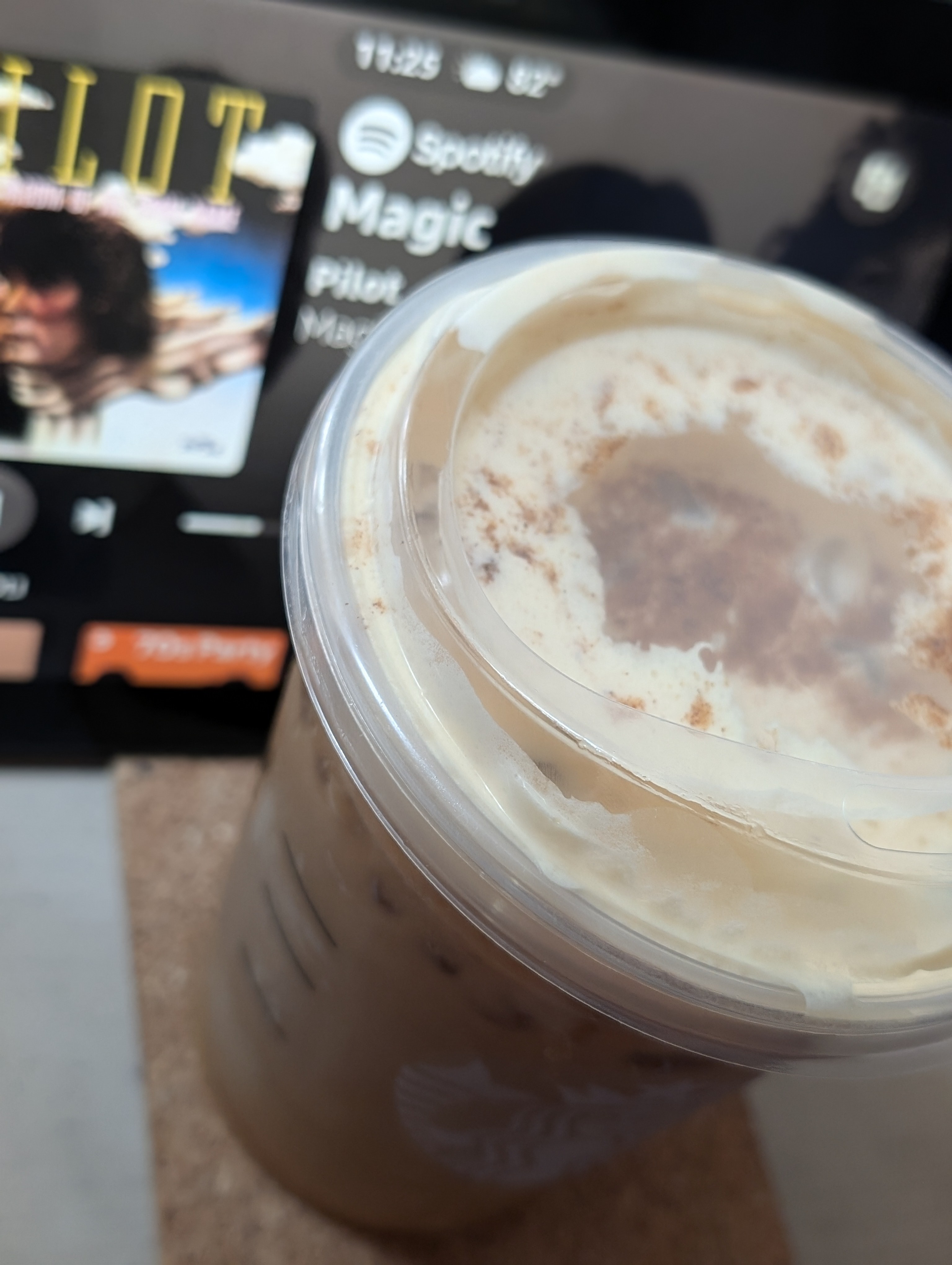 Enjoying a late morning pumpkin cream cold brew -- I can't get enough of it