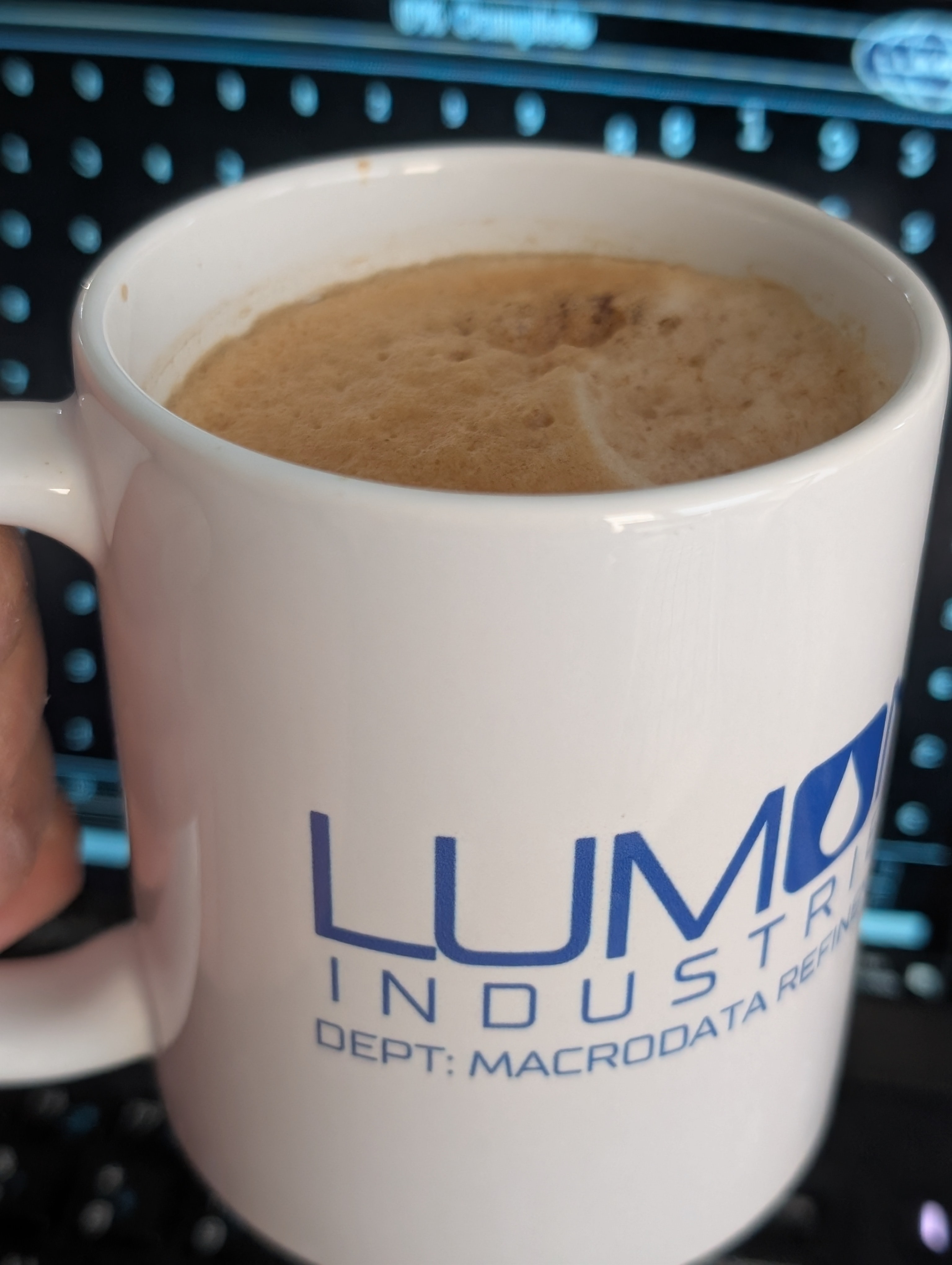 Got my morning coffee.  Time to refine the macrodata.