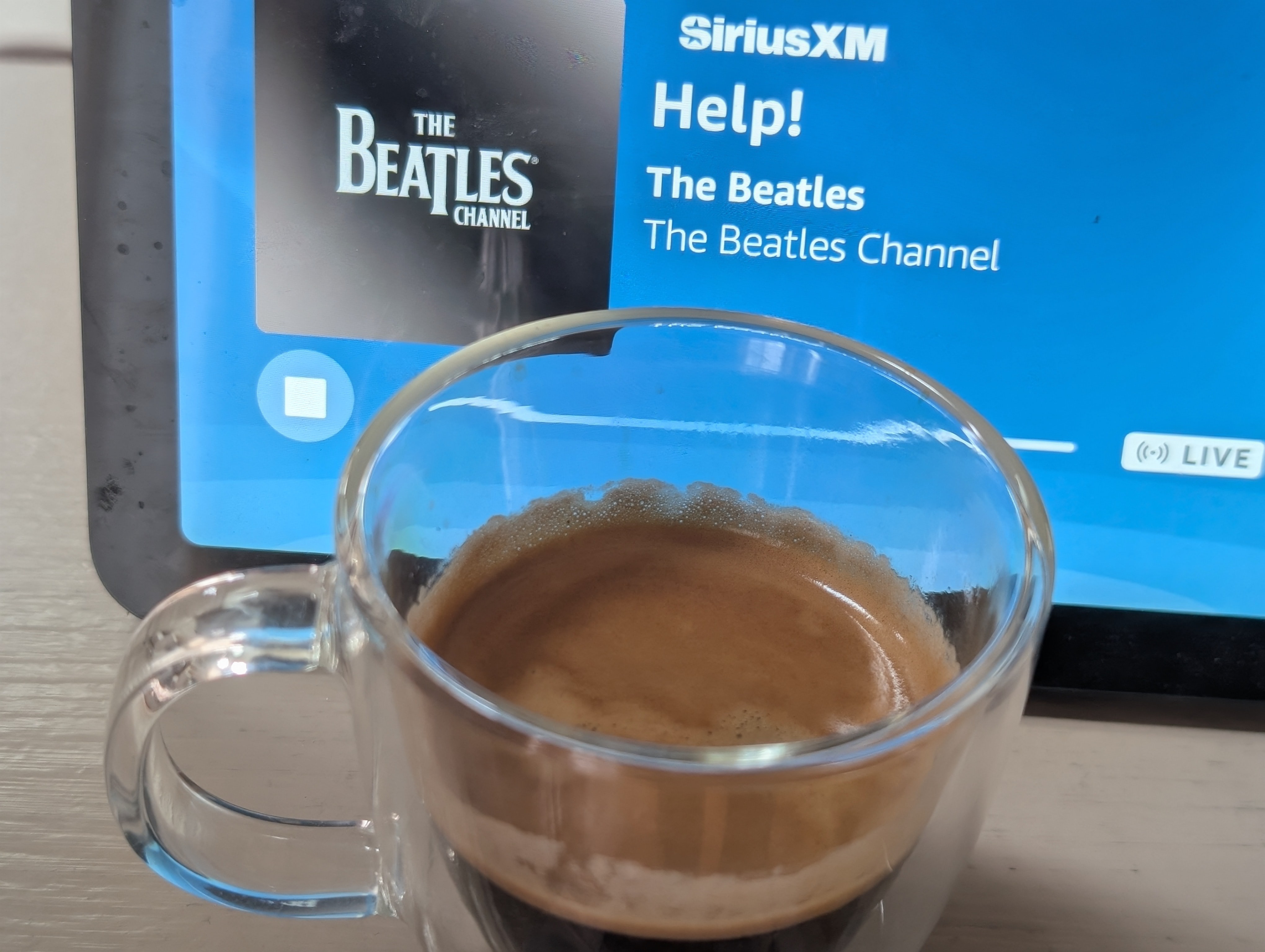 Having a double late in the day on a cold but busy Saturday afternoon