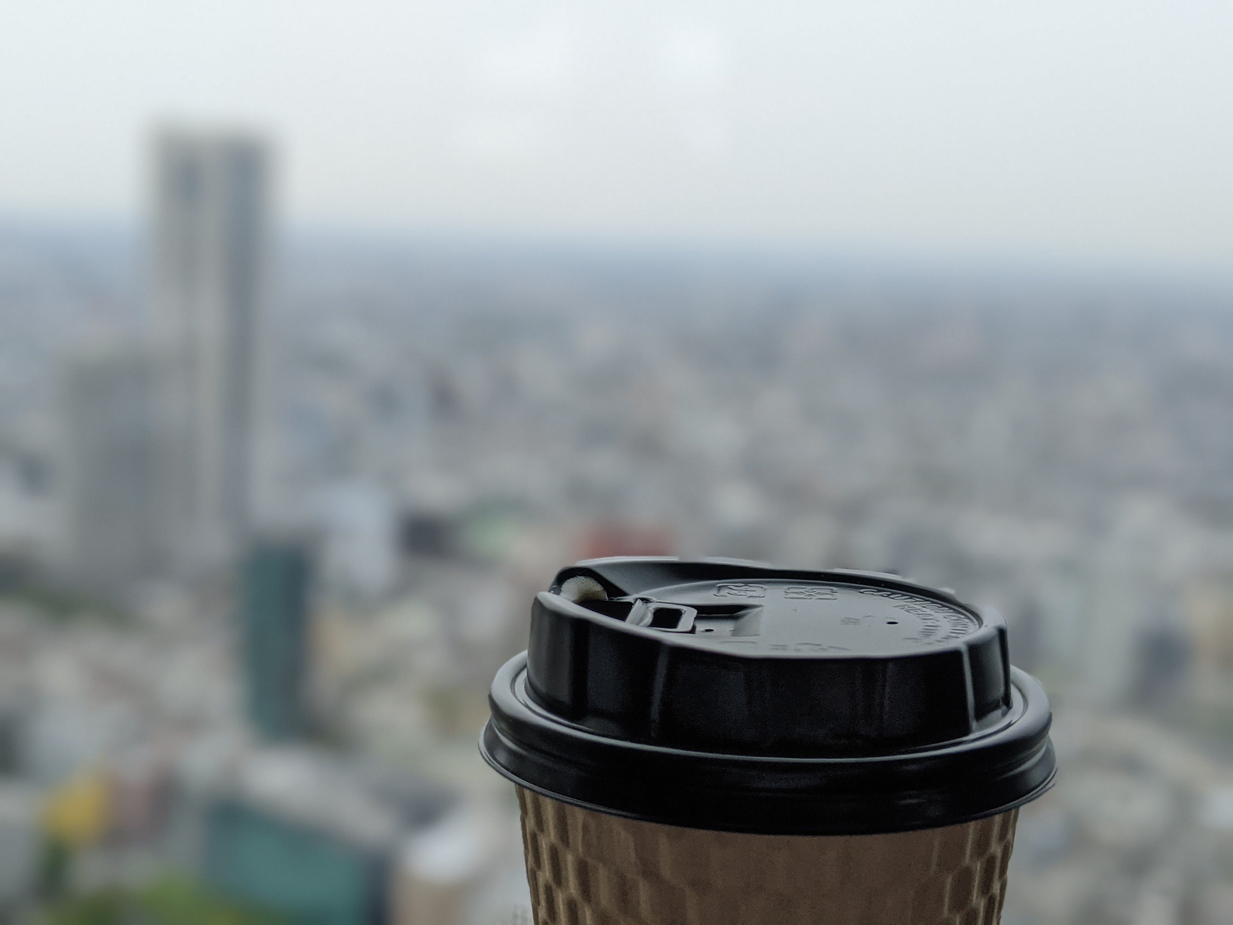 Cafe latte on the 45th floor
