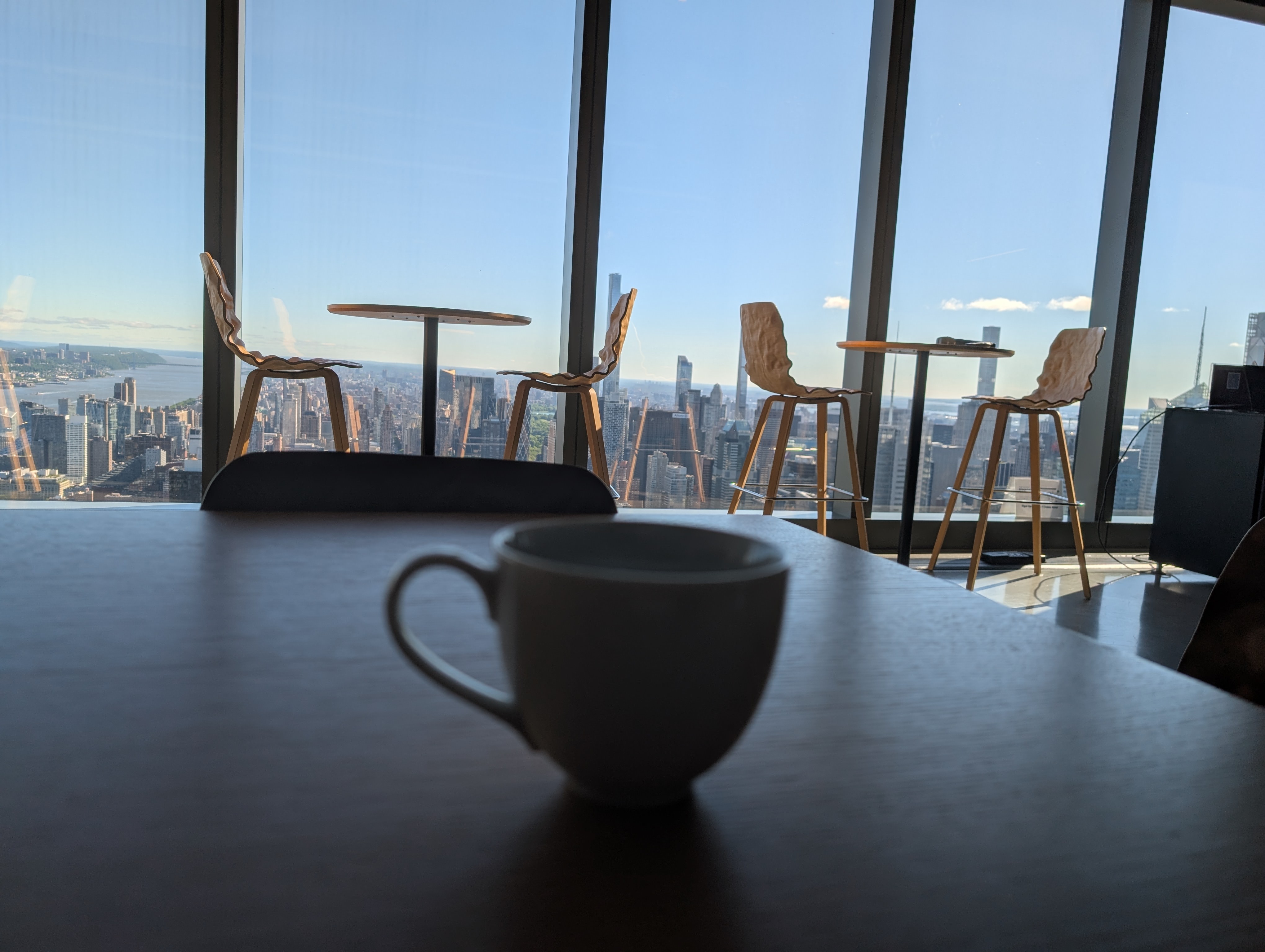 On the 64th floor for a meeting 