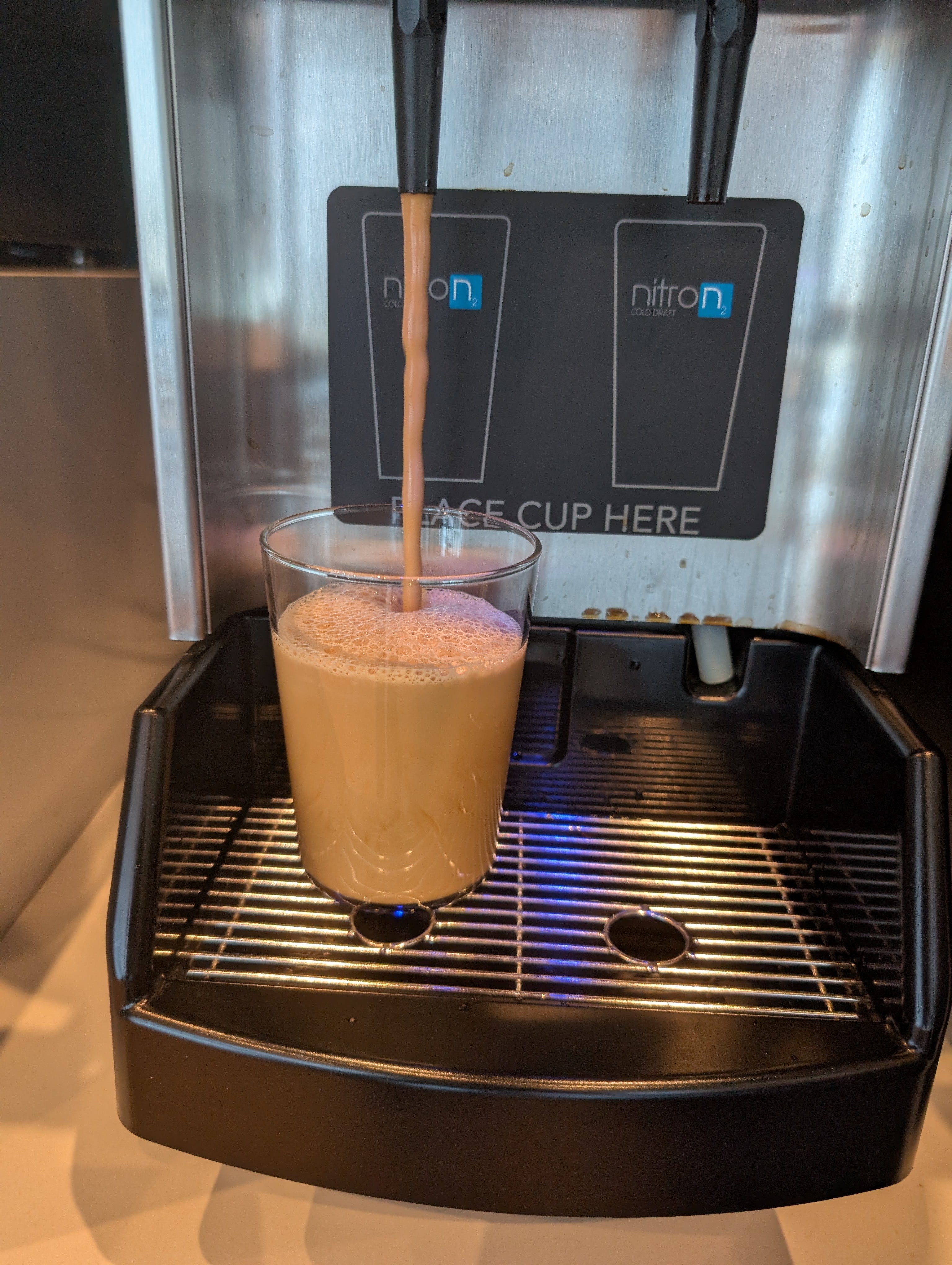 First time using a nitro cold brew machine