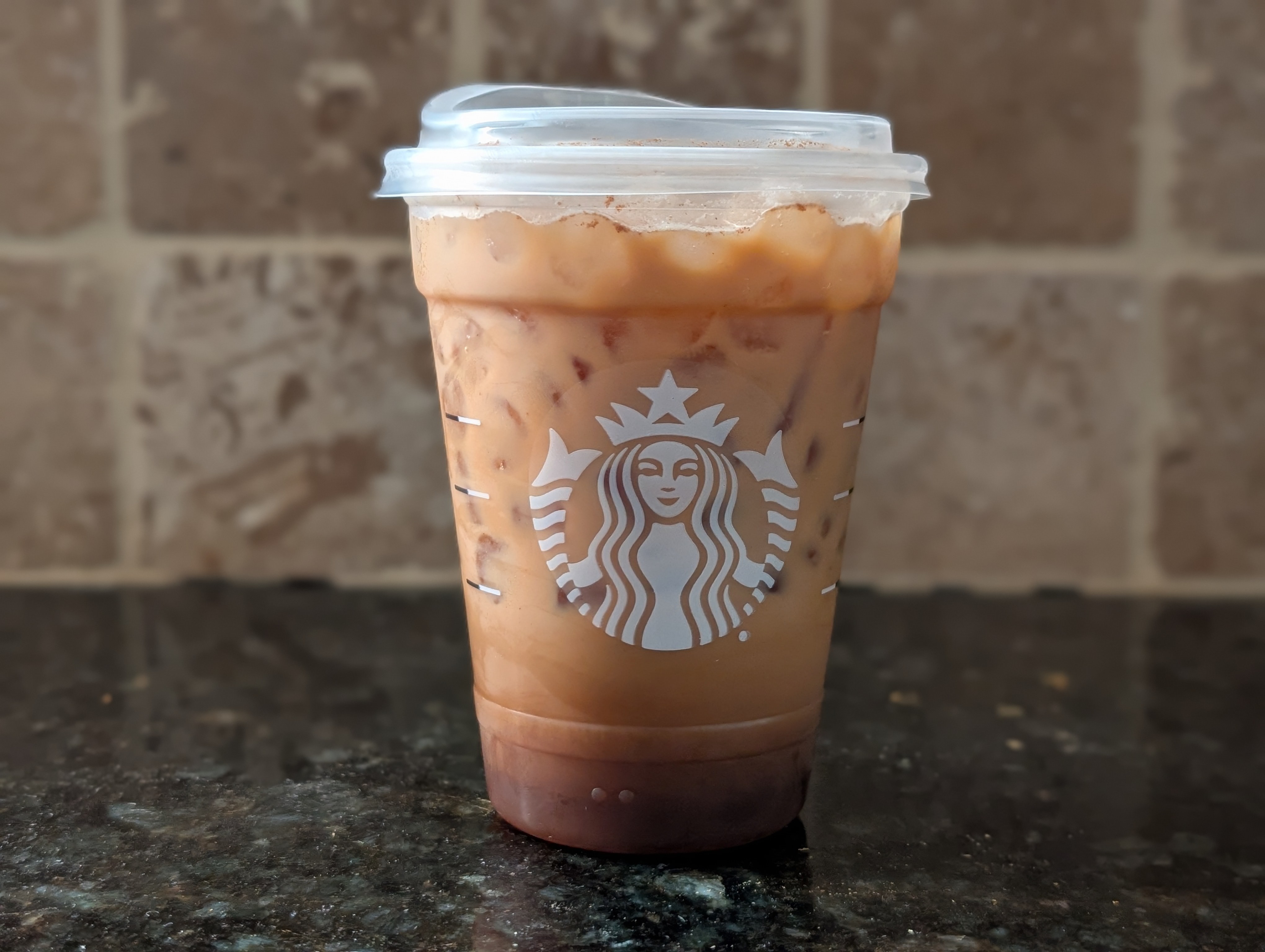 Trying something different between meetings.  I like hazelnut, but this iced brown sugar oatmilk shaken espresso is good.