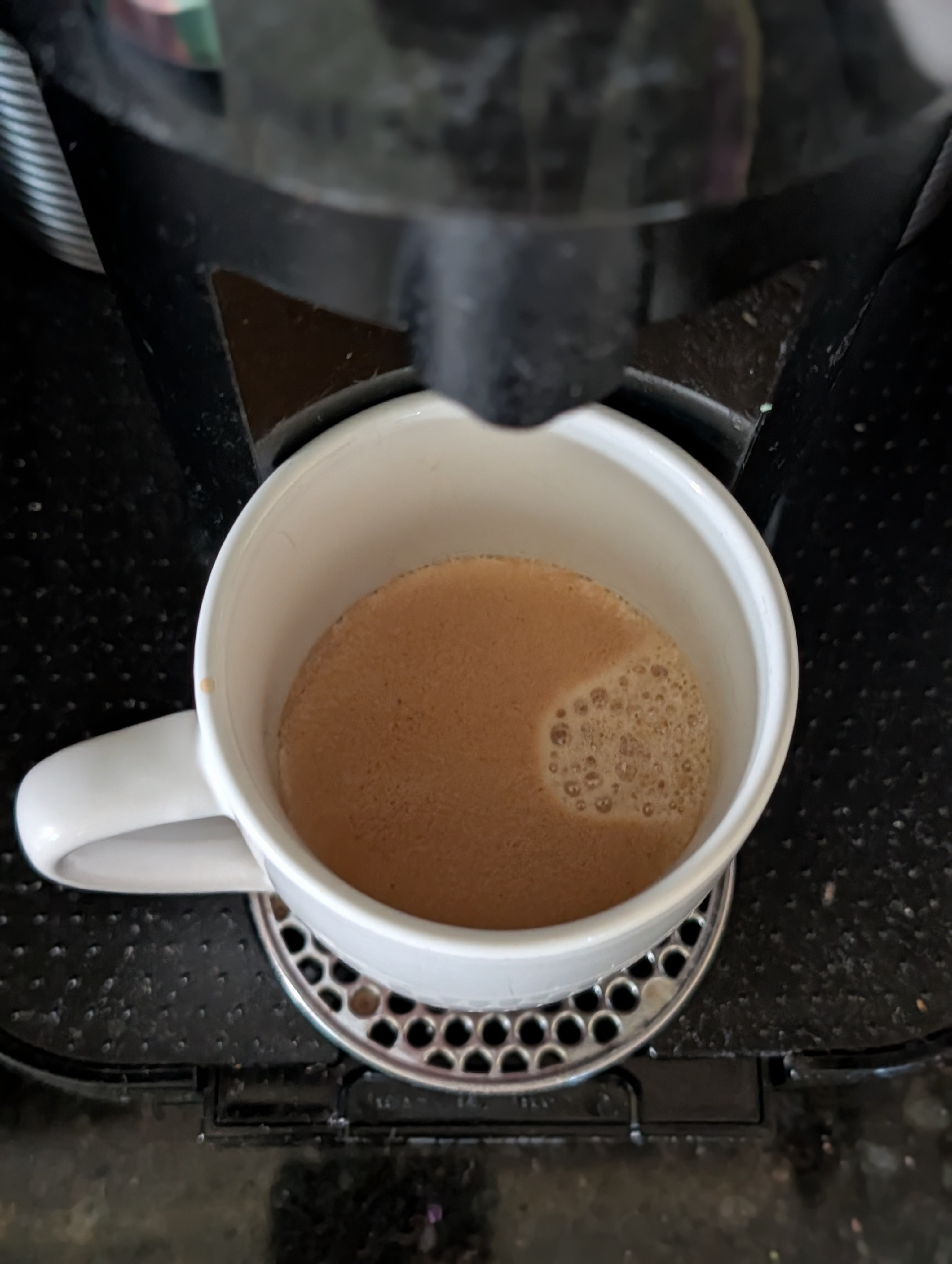 Having a quick double after a busy morning appointment before getting back to work