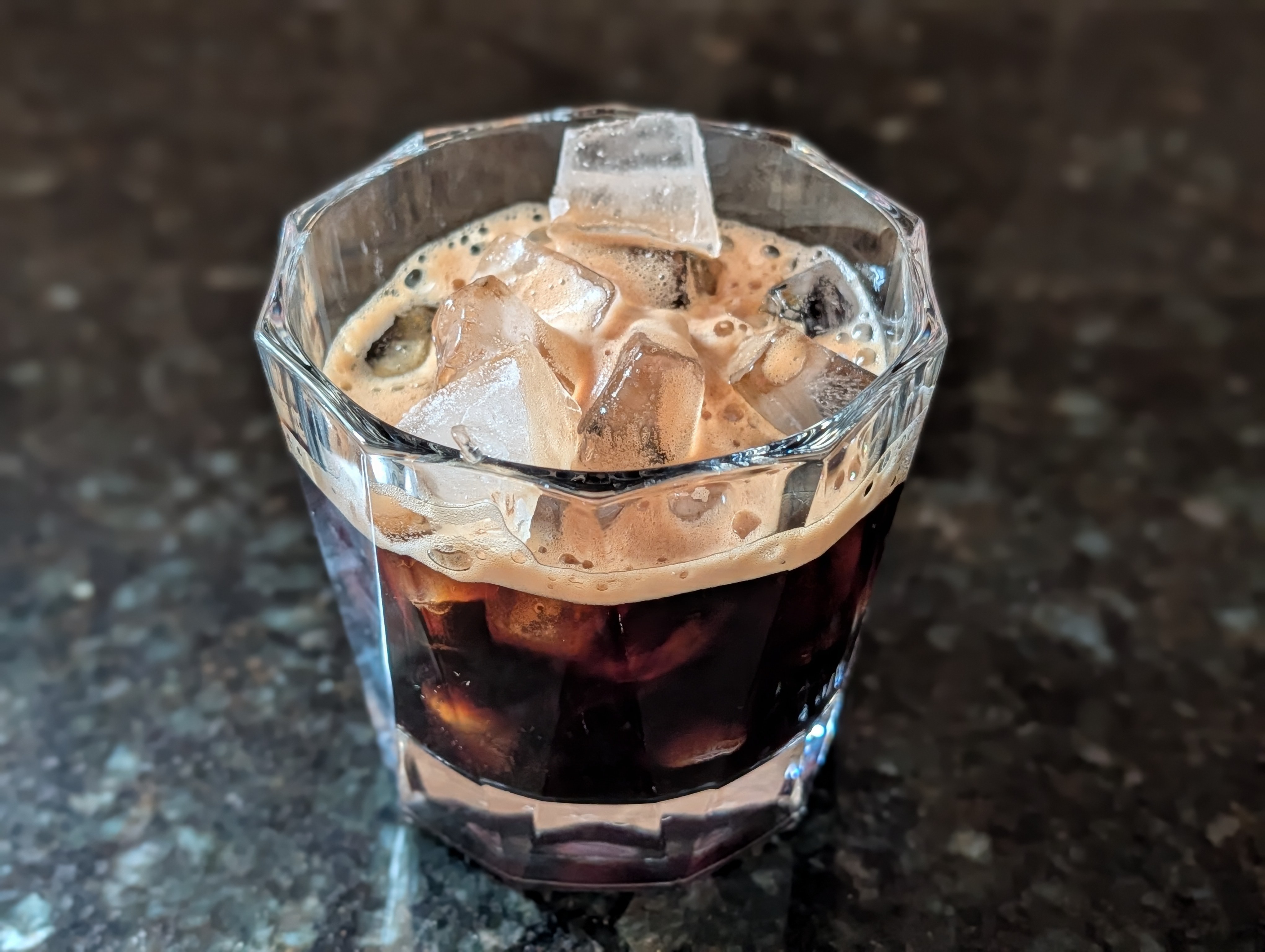 Having an iced double espresso on another busy day that's going to be hotter than usual