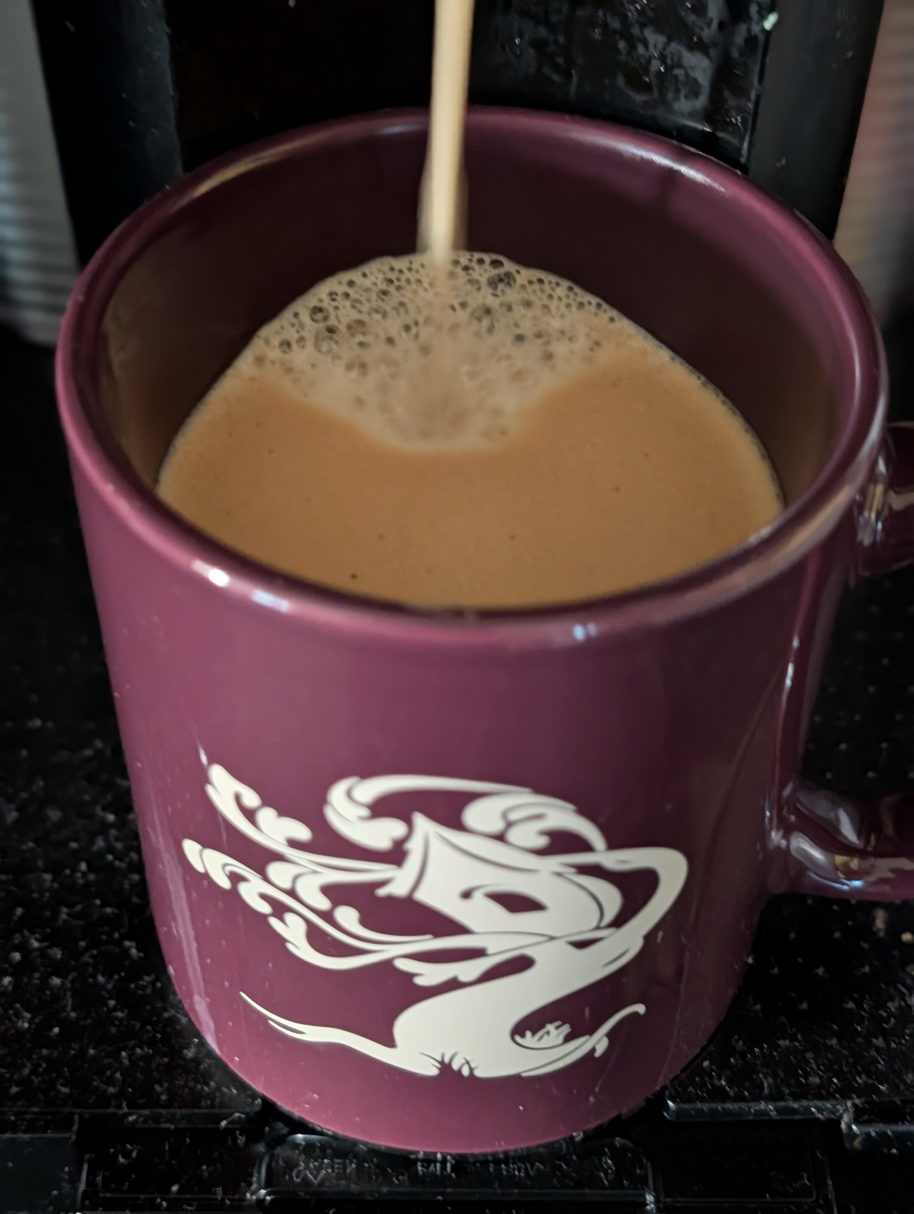 Enjoying a favorite on a lazy Saturday morning