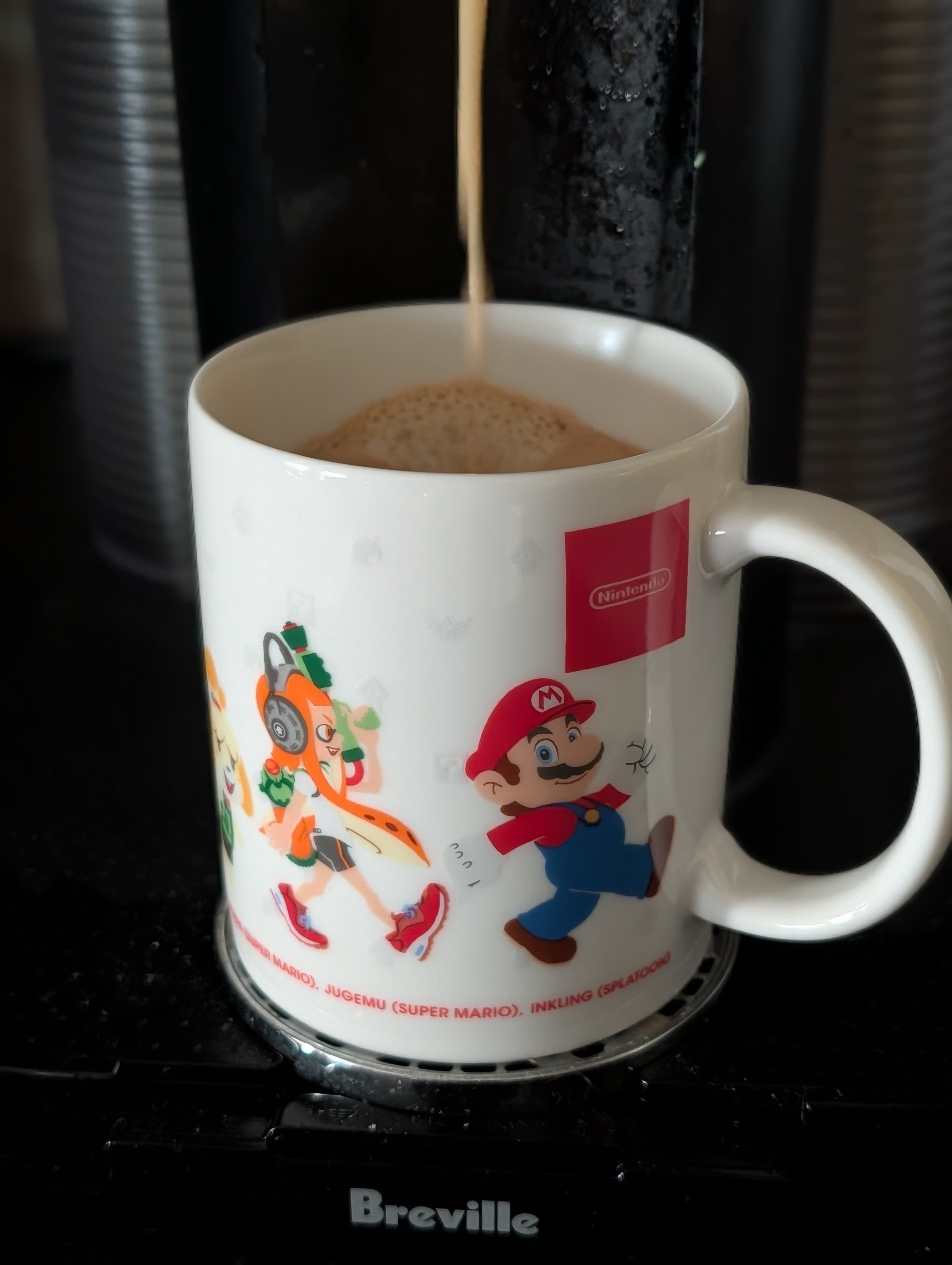 Grabbing a quick coffee between meetings