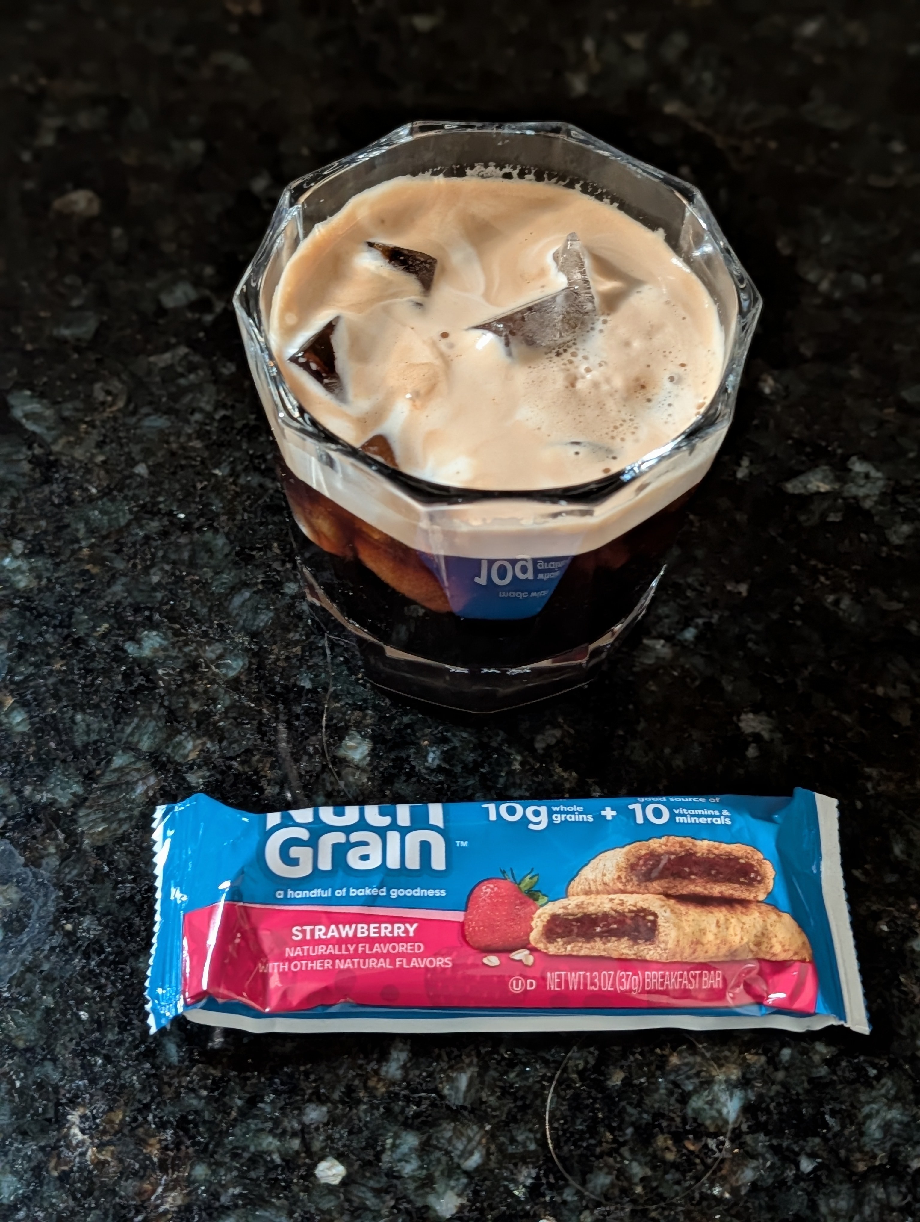 Having an iced double on an unseasonably hot (85⁰F) before a day of meeting and ending it with a presentation