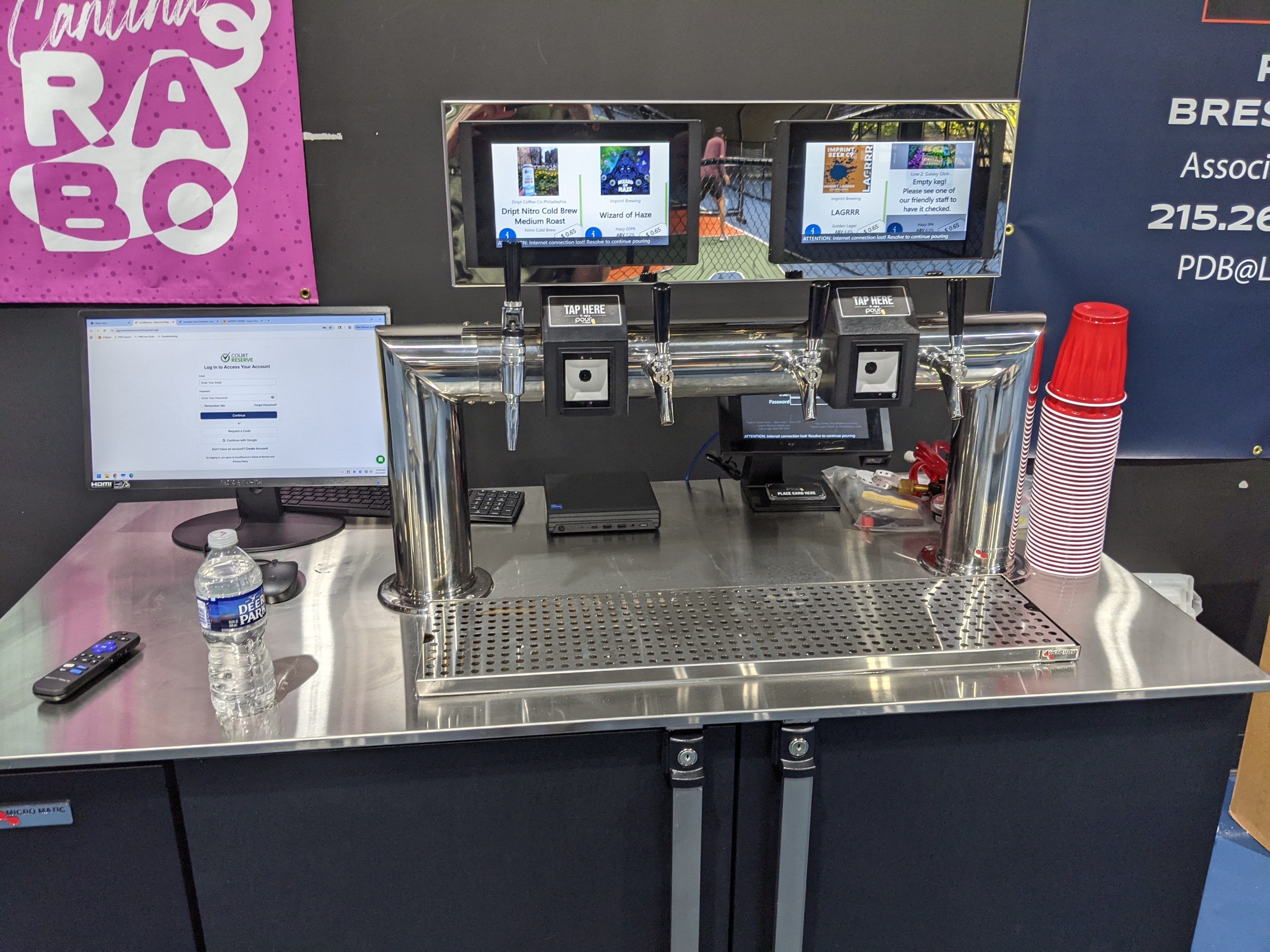 The pickleball place has nitro cold brew and an IPA on tap.  Two of my favorite things to drink.