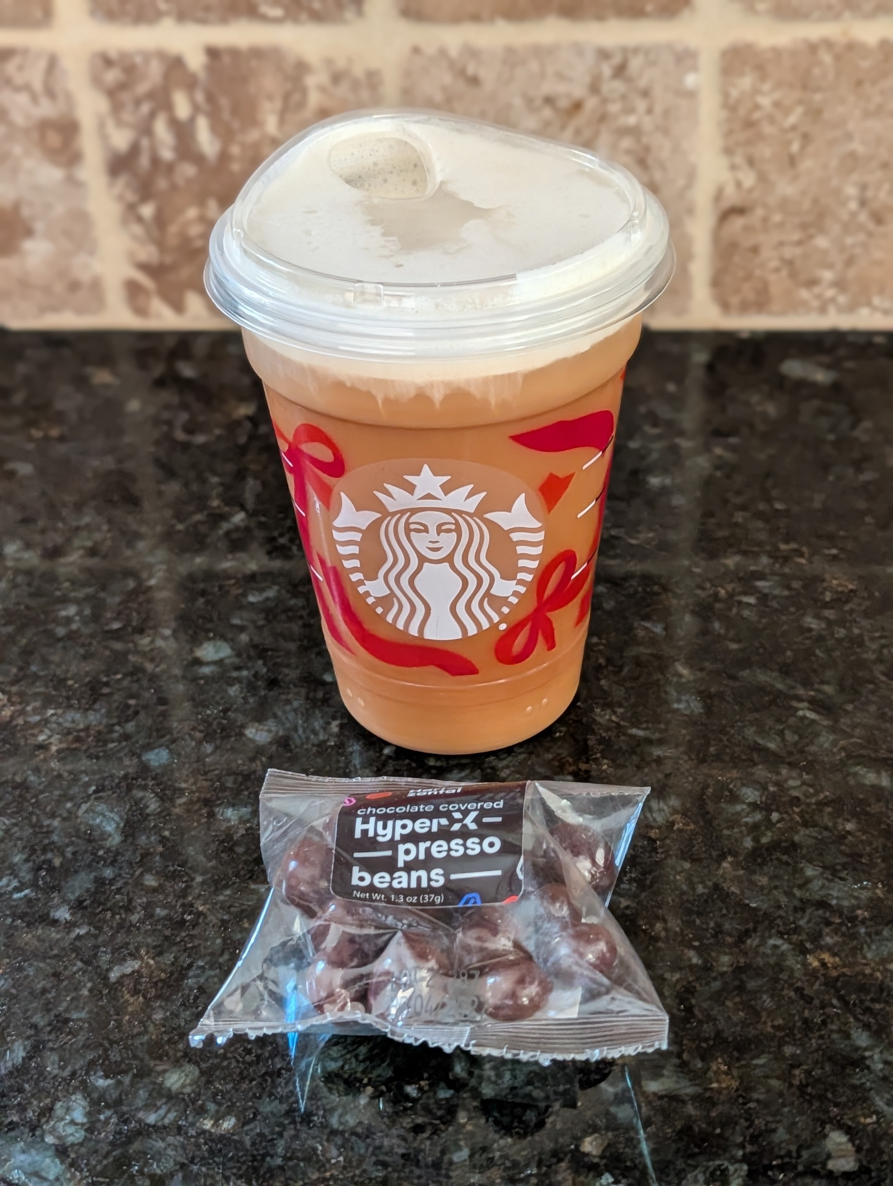 Finally had a chance to enjoy salted caramel cold brew with chocolate covered espresso beans