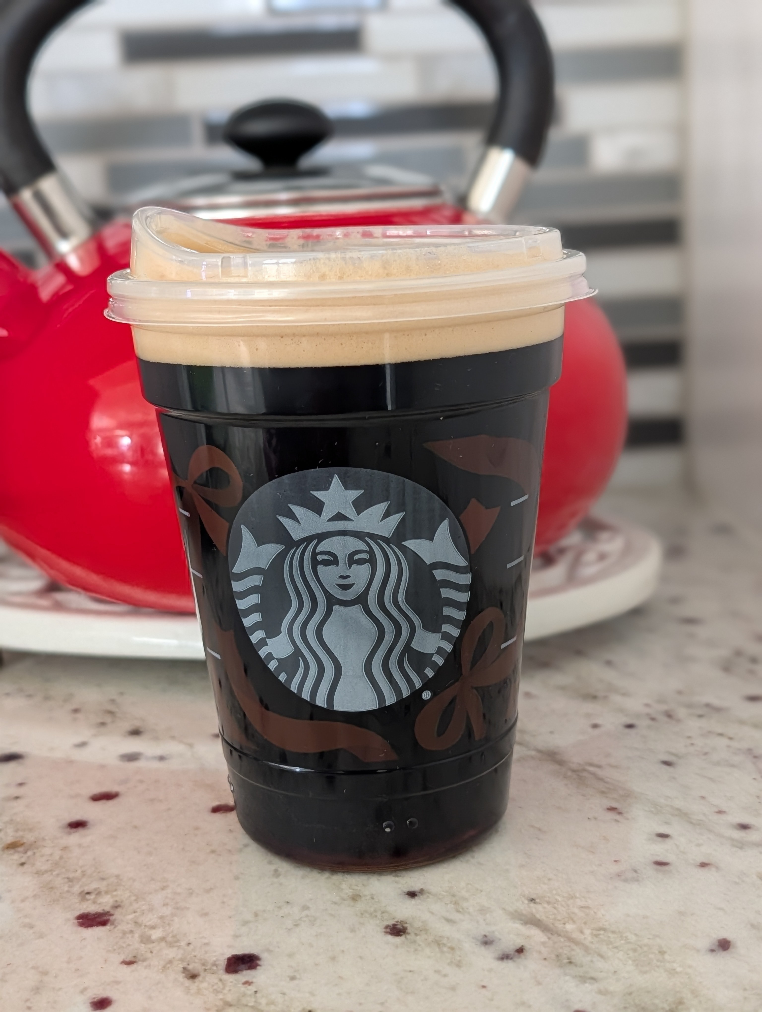 Having a nitro cold brew with hazelnut on a cold but sunny Sunday morning. The hazelnut is way better than gingerbread.