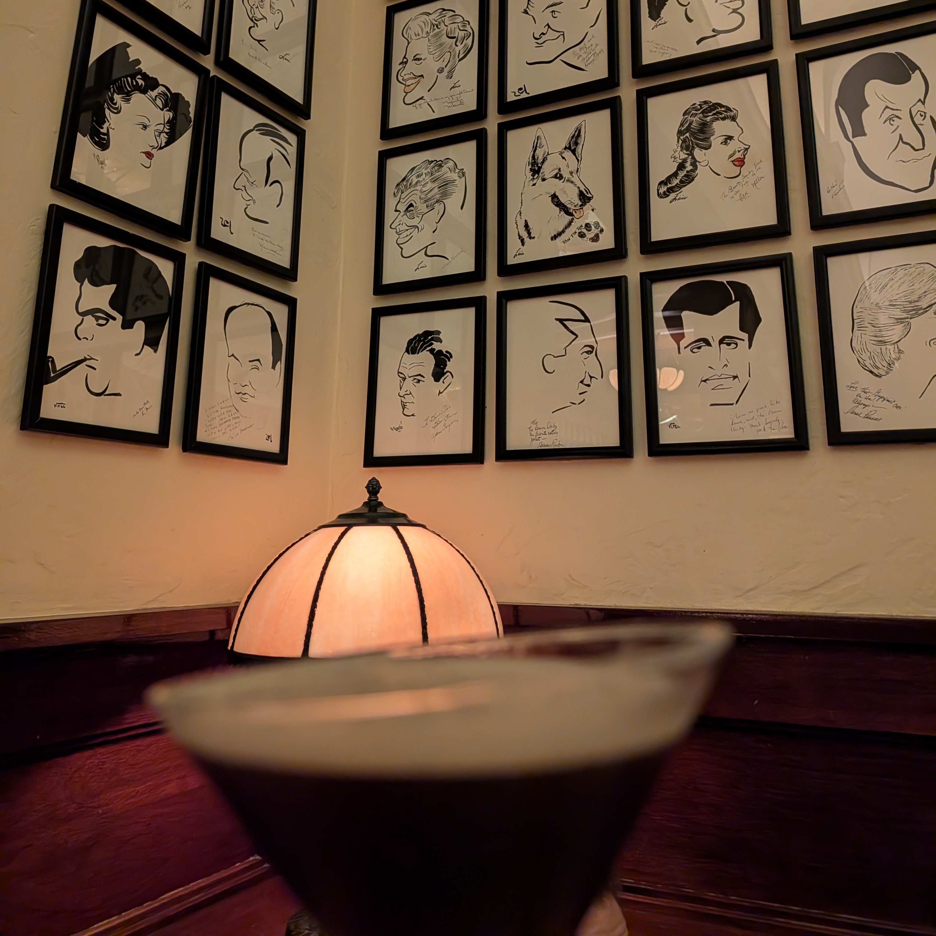 Enjoying an espresso martini after dinner