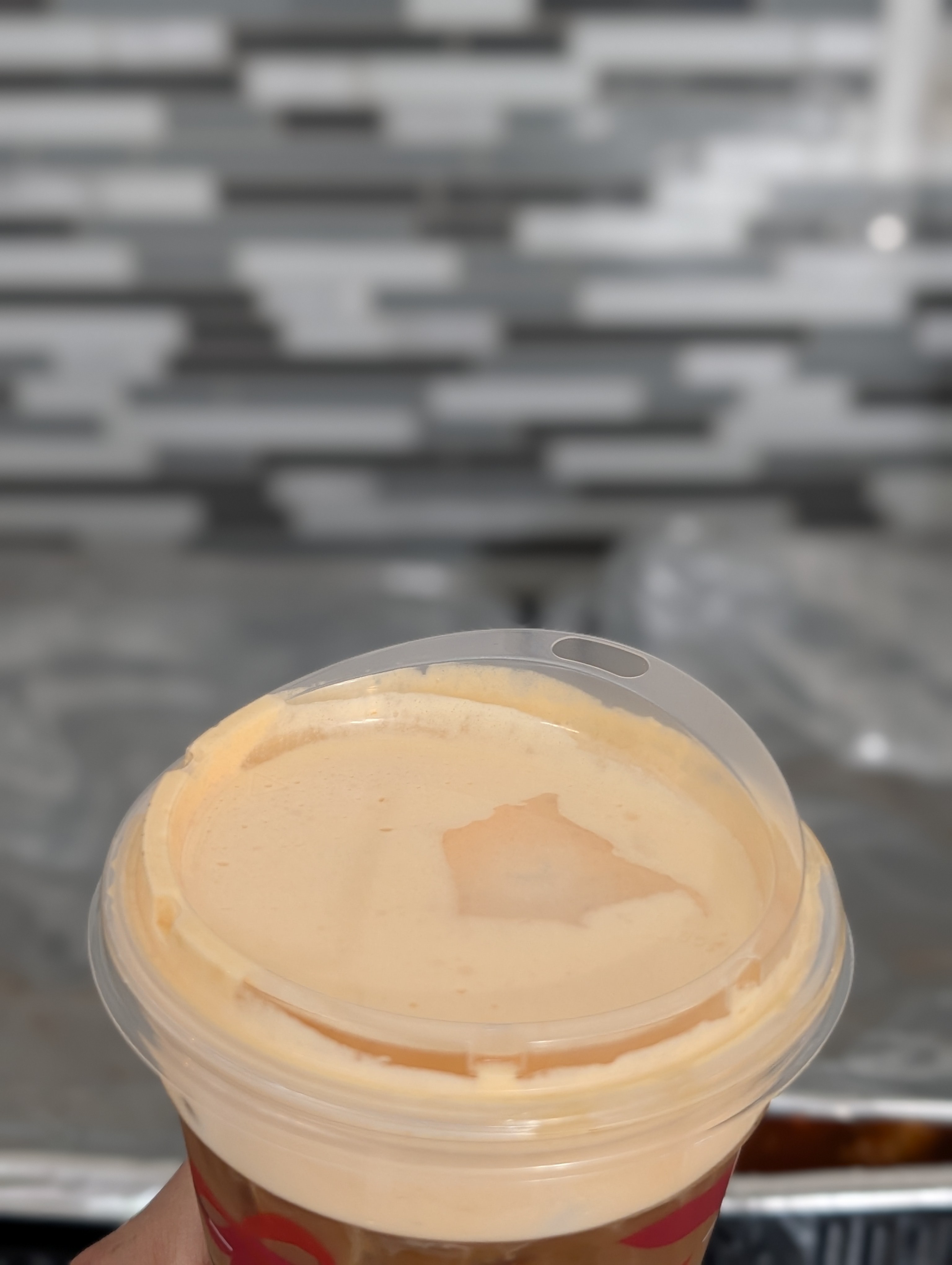 Enjoying a pumpkin cream cold cream before celebrating family birthdays