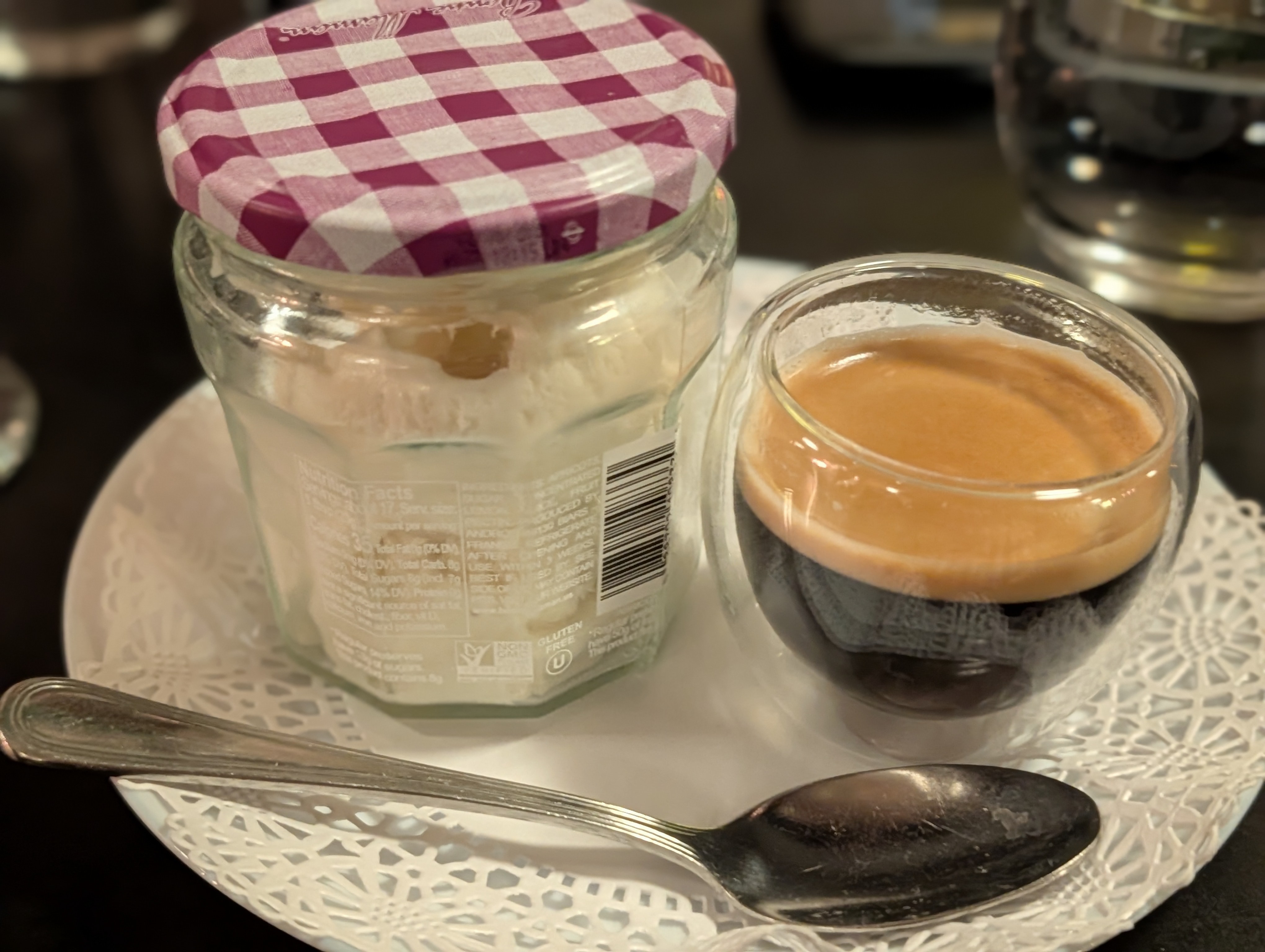 Affogato after dinner