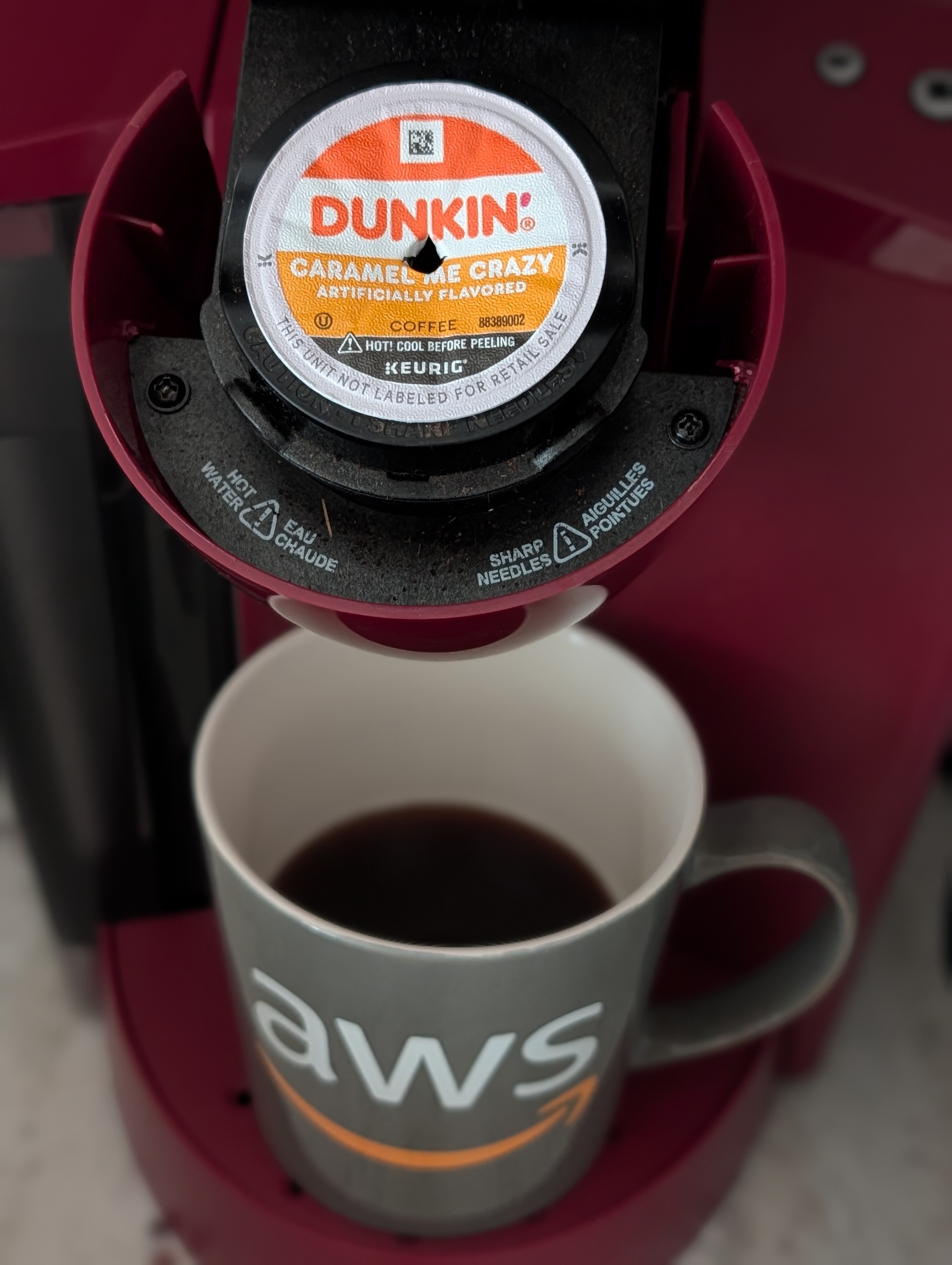 Having a coffee on a lazy and icy Saturday morning