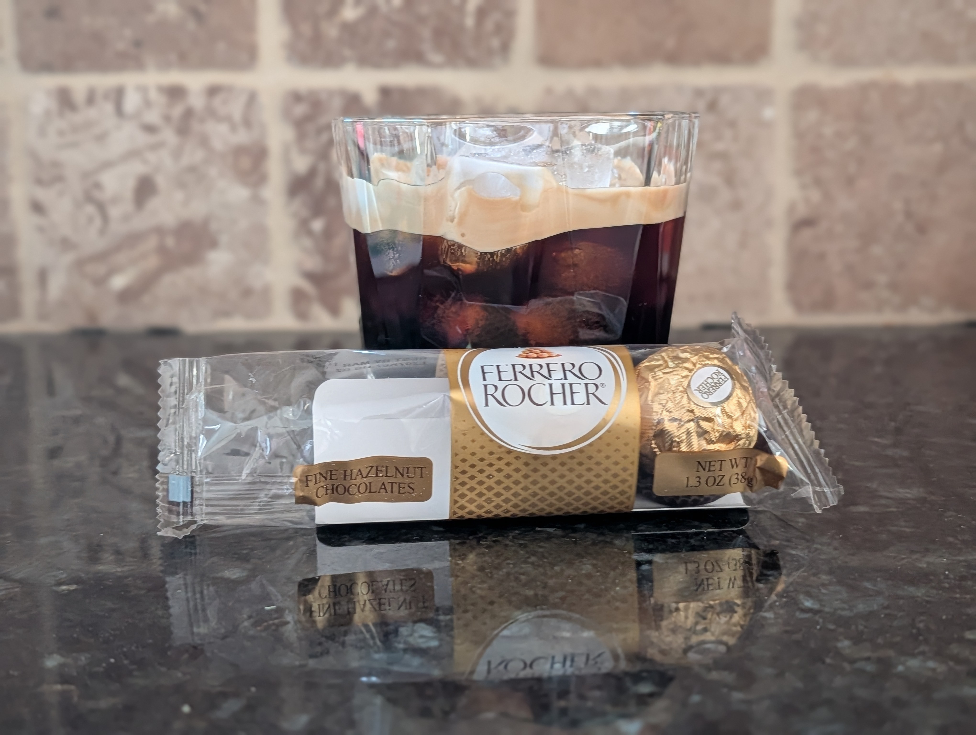 It's not a breakfast bar, but it still pairs well with an iced espresso on a sunny but cold 26⁰F New Years Eve.