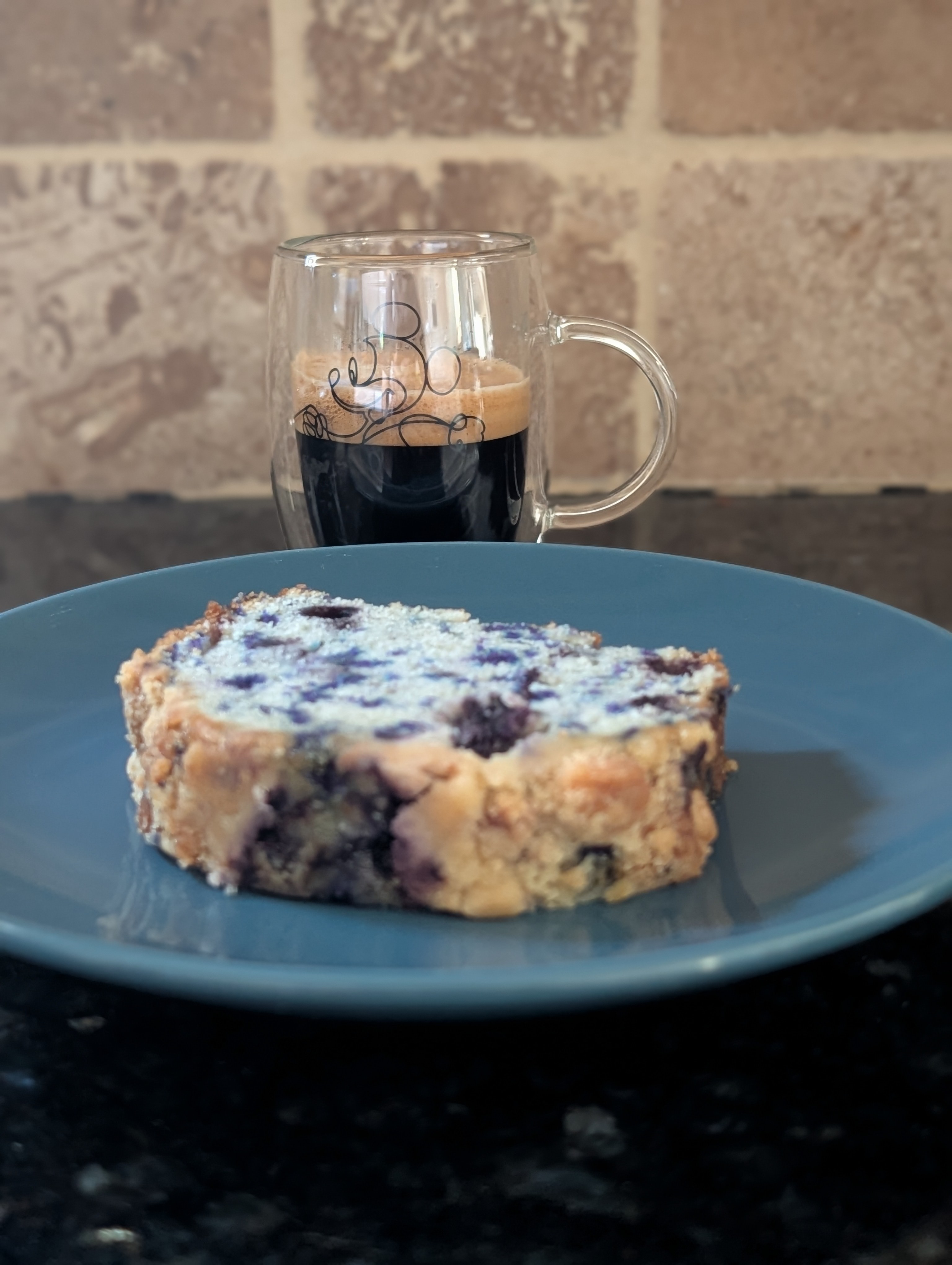 Time for some blueberry bread with a double between meetings