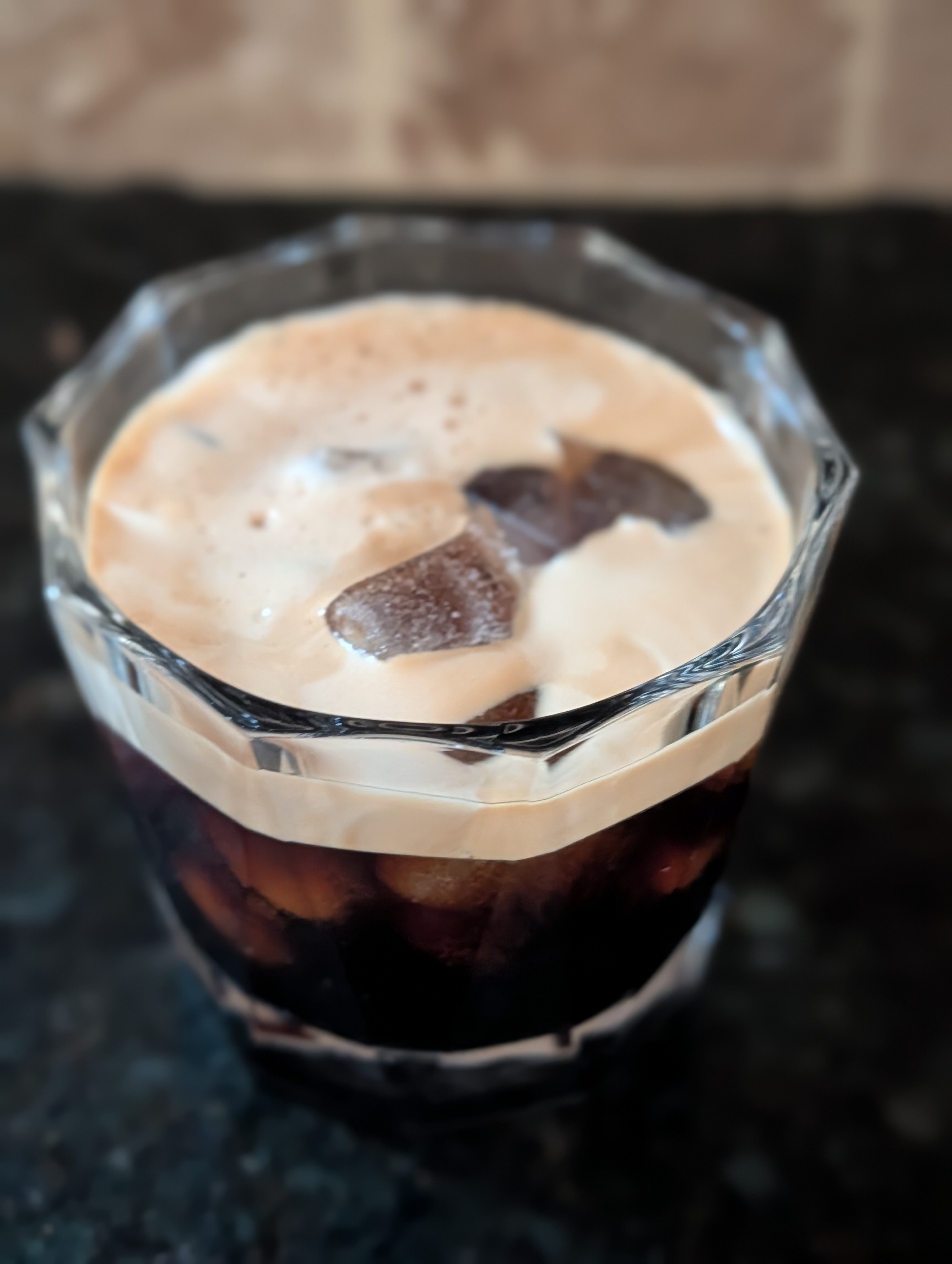 Having an iced double on a sunny but icy cold Friday (22⁰F).  I went iced because I feel I get a slight extra energy boost even though it's the same as a regular espresso.  Maybe it's from the cold of the ice?