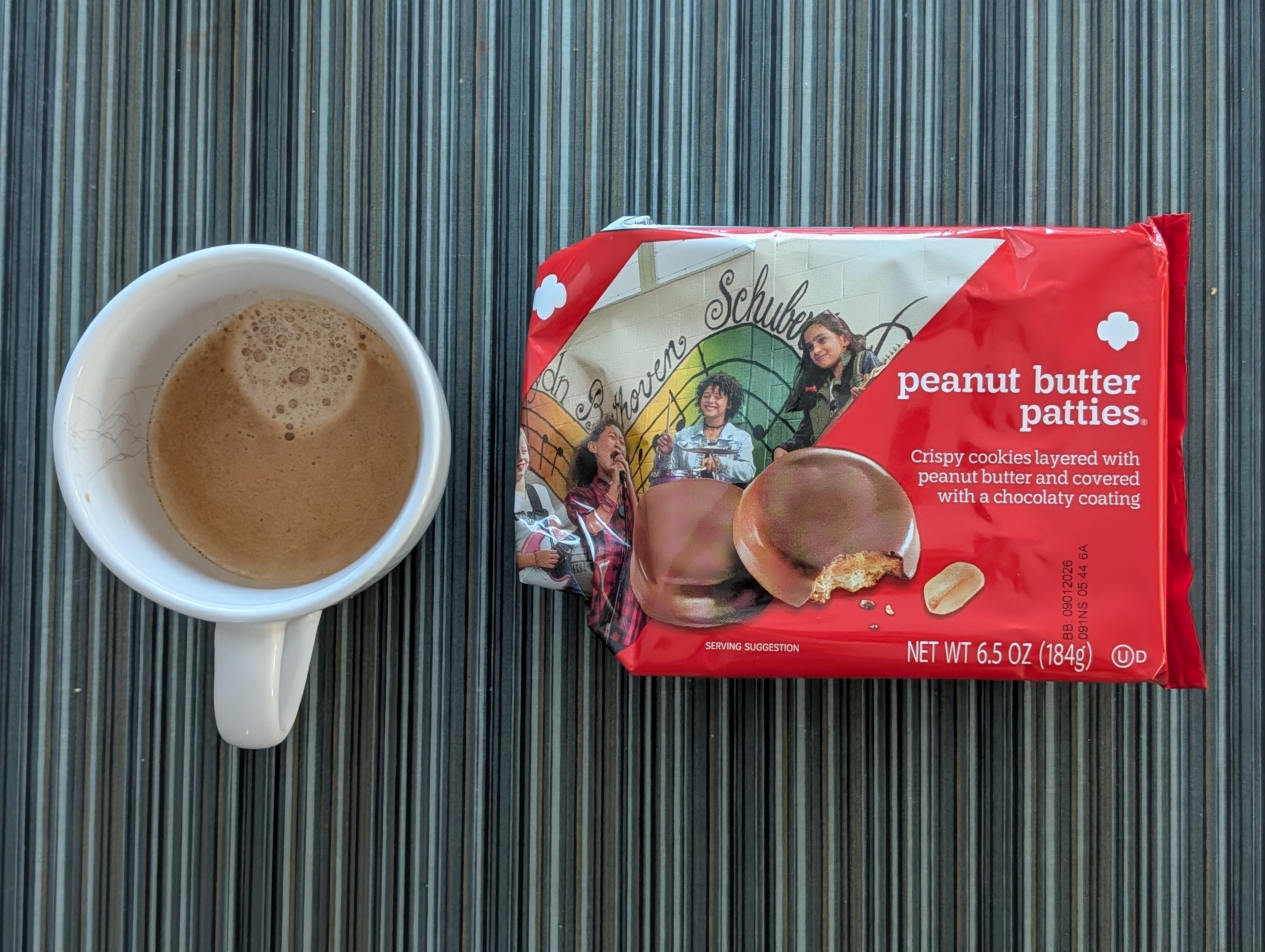 Enjoying an afternoon double with some girl scout cookies on a super cold Saturday