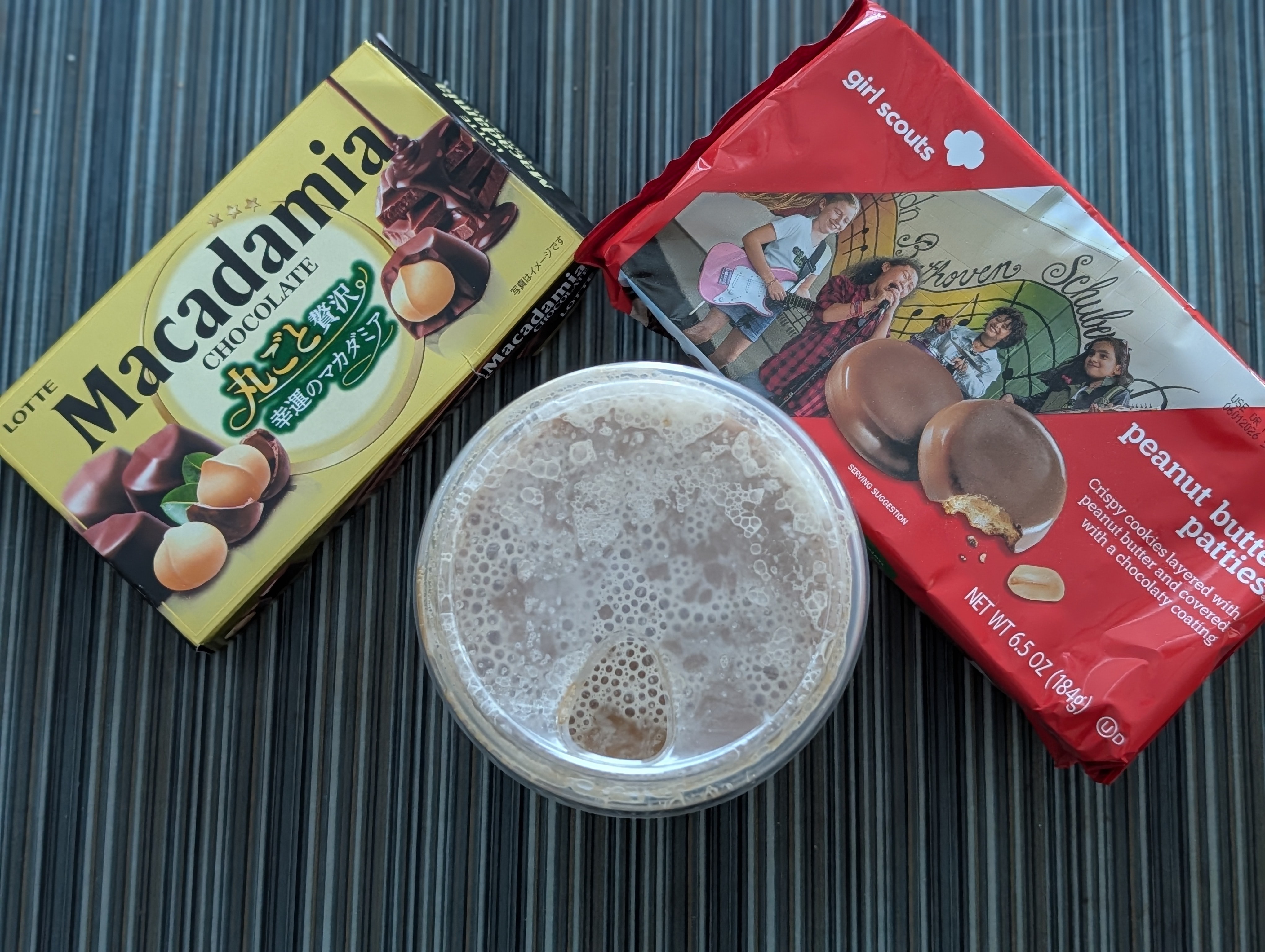 Which one with nitro: macadamia chocolates or peanut butter patties??