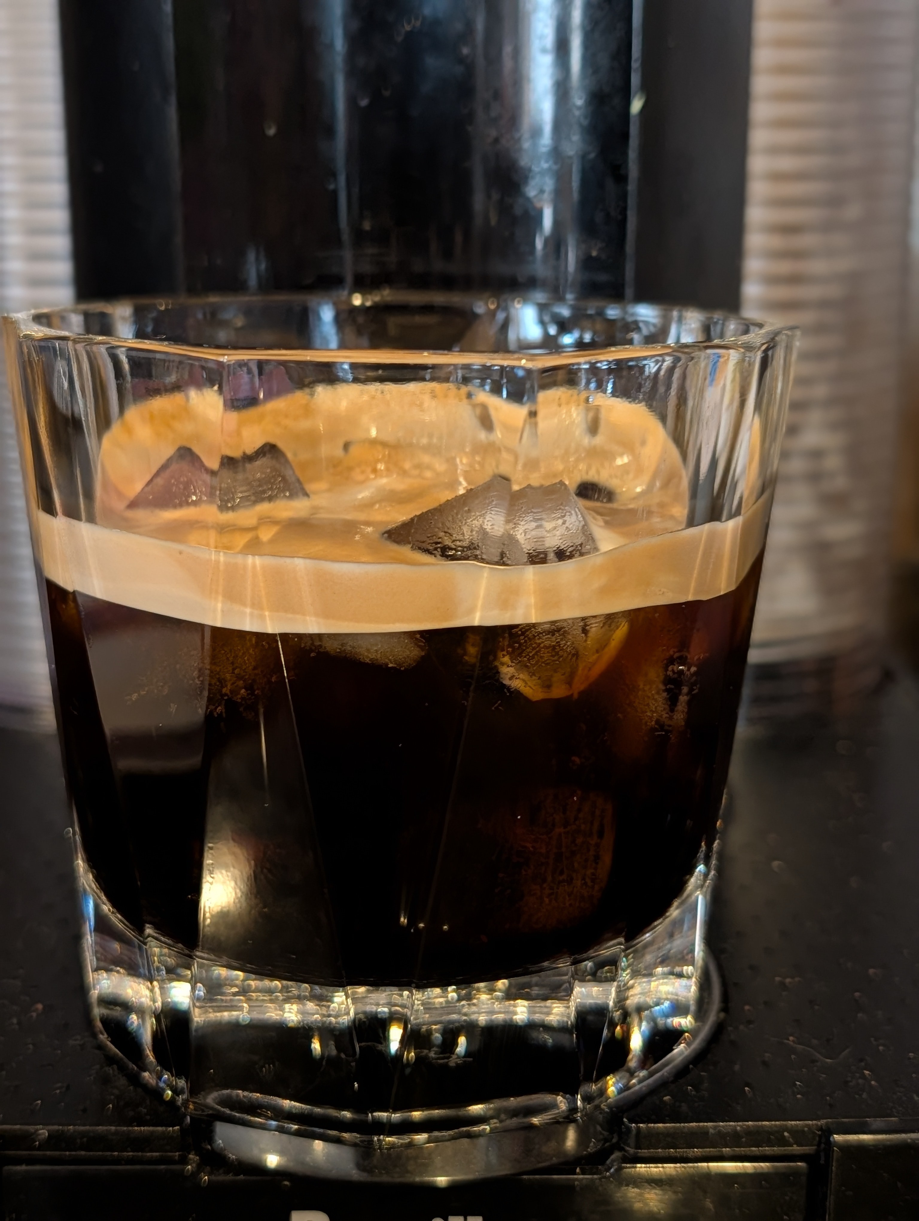 It's 66⁰F outside so it's getting warmer for iced espresso