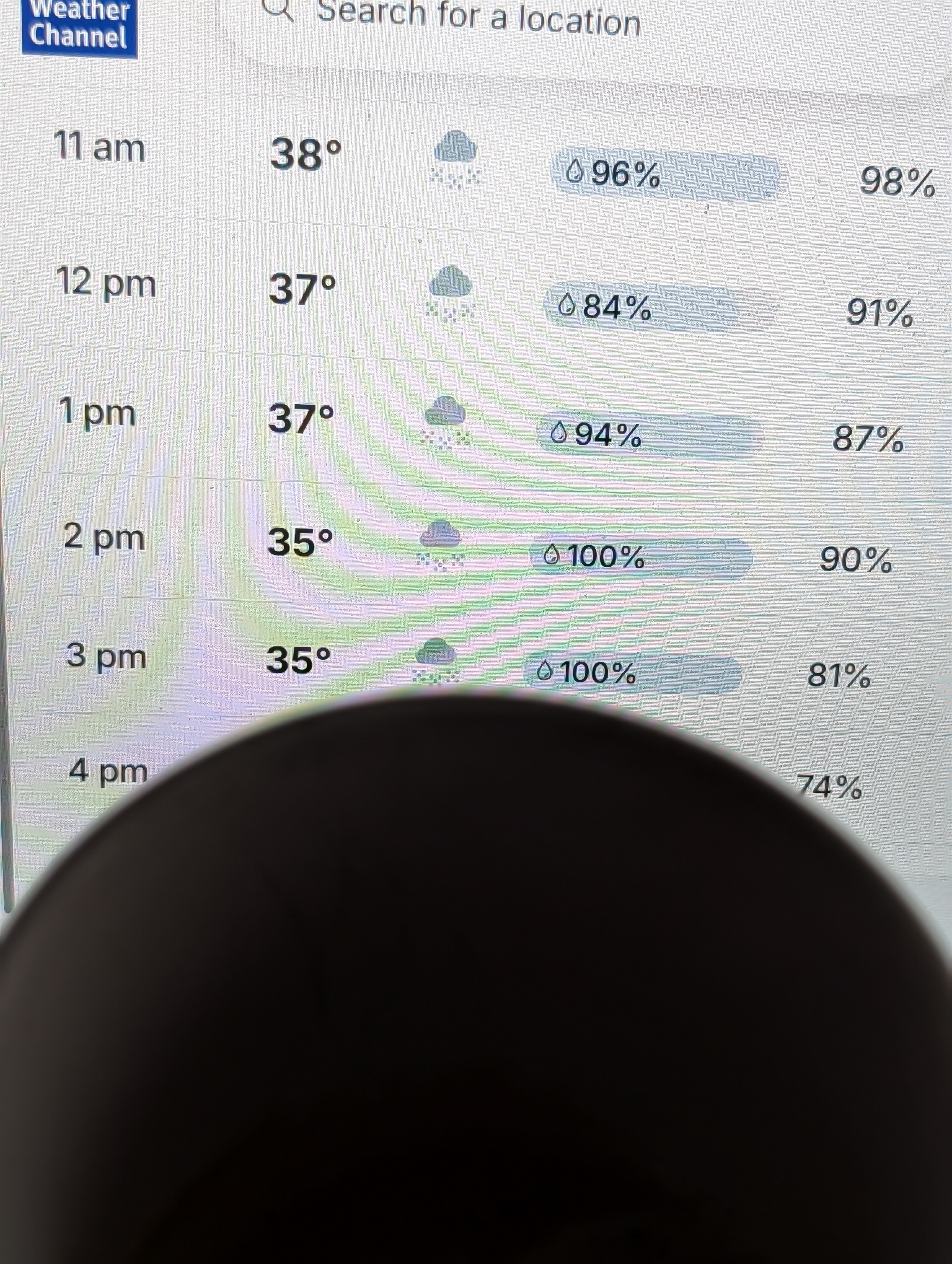 I can't believe it's supposed to snow later today.  It was just 80°F yesterday.