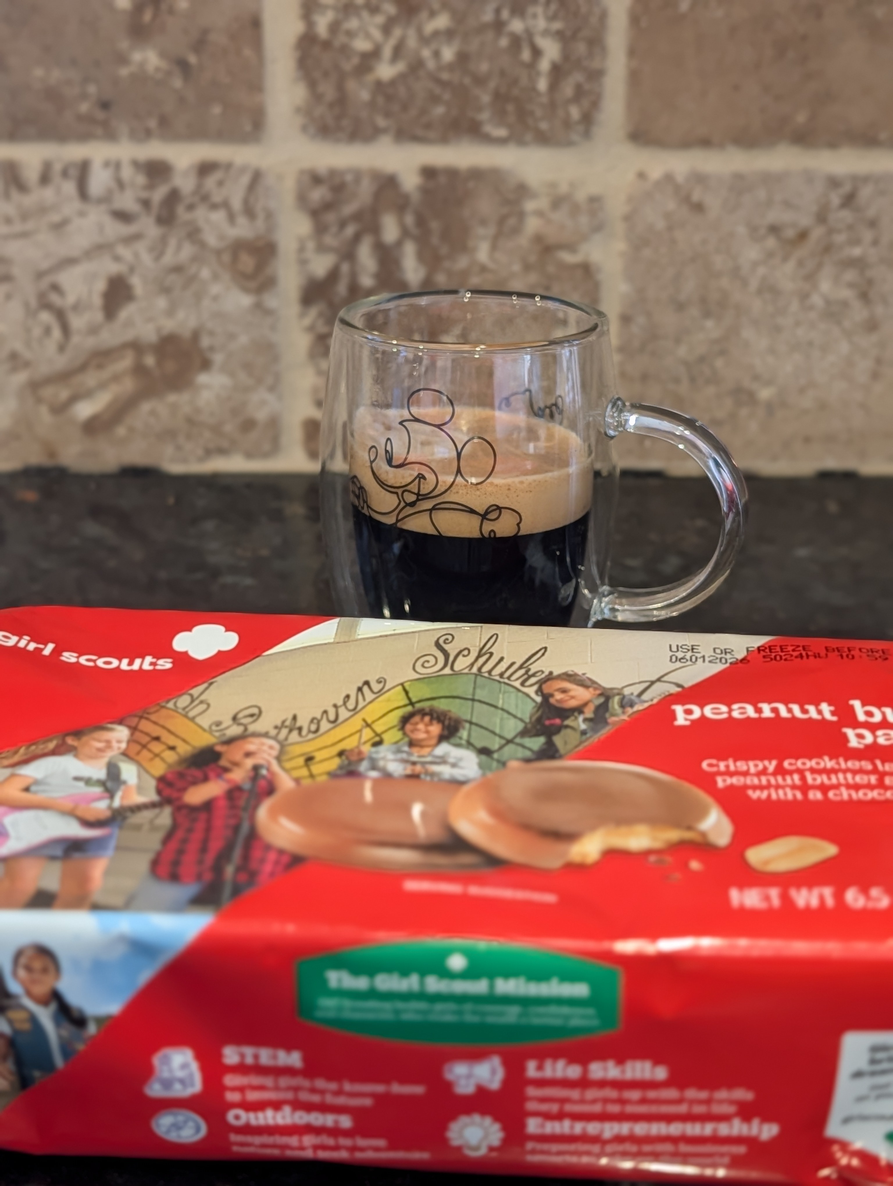 Enjoying this great pairing on a sunny but cold Saturday afternoon