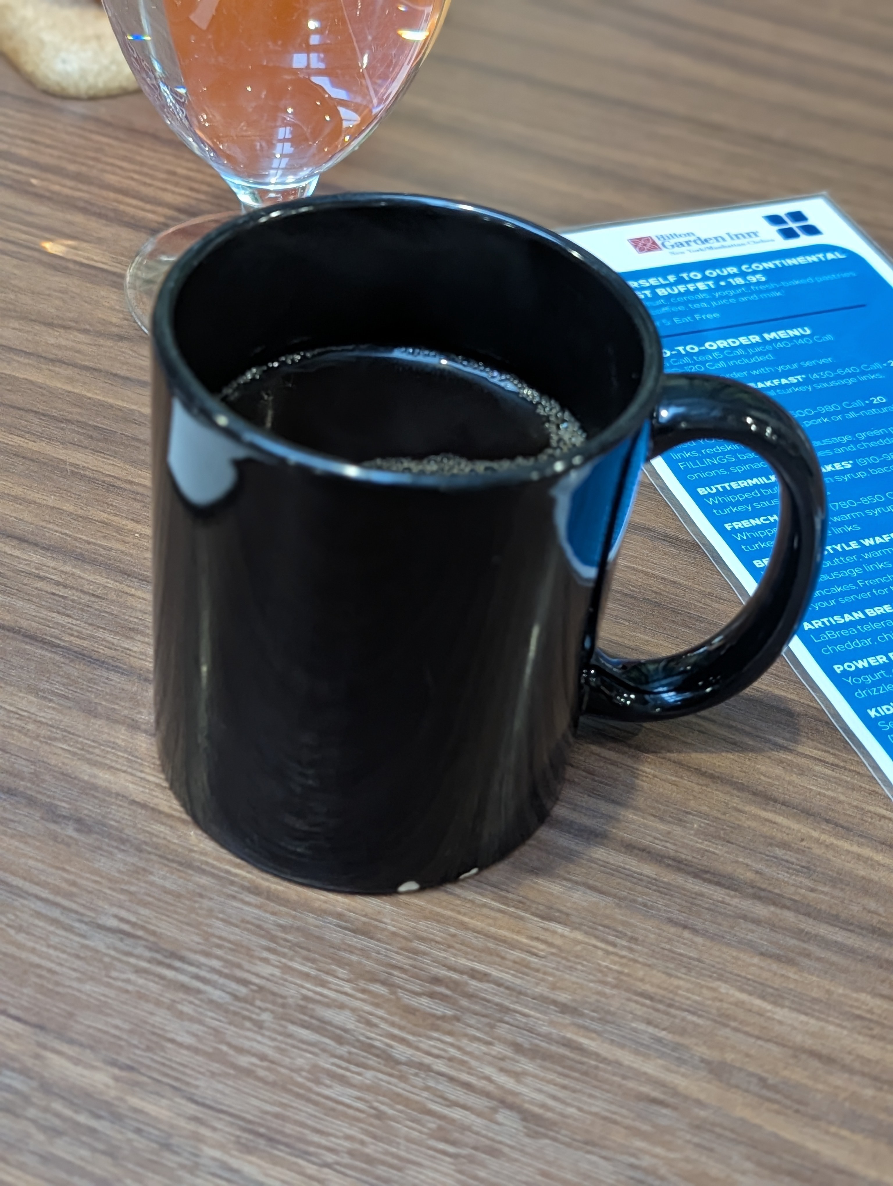 Grabbing a coffee before going to another coffee and breakfast place