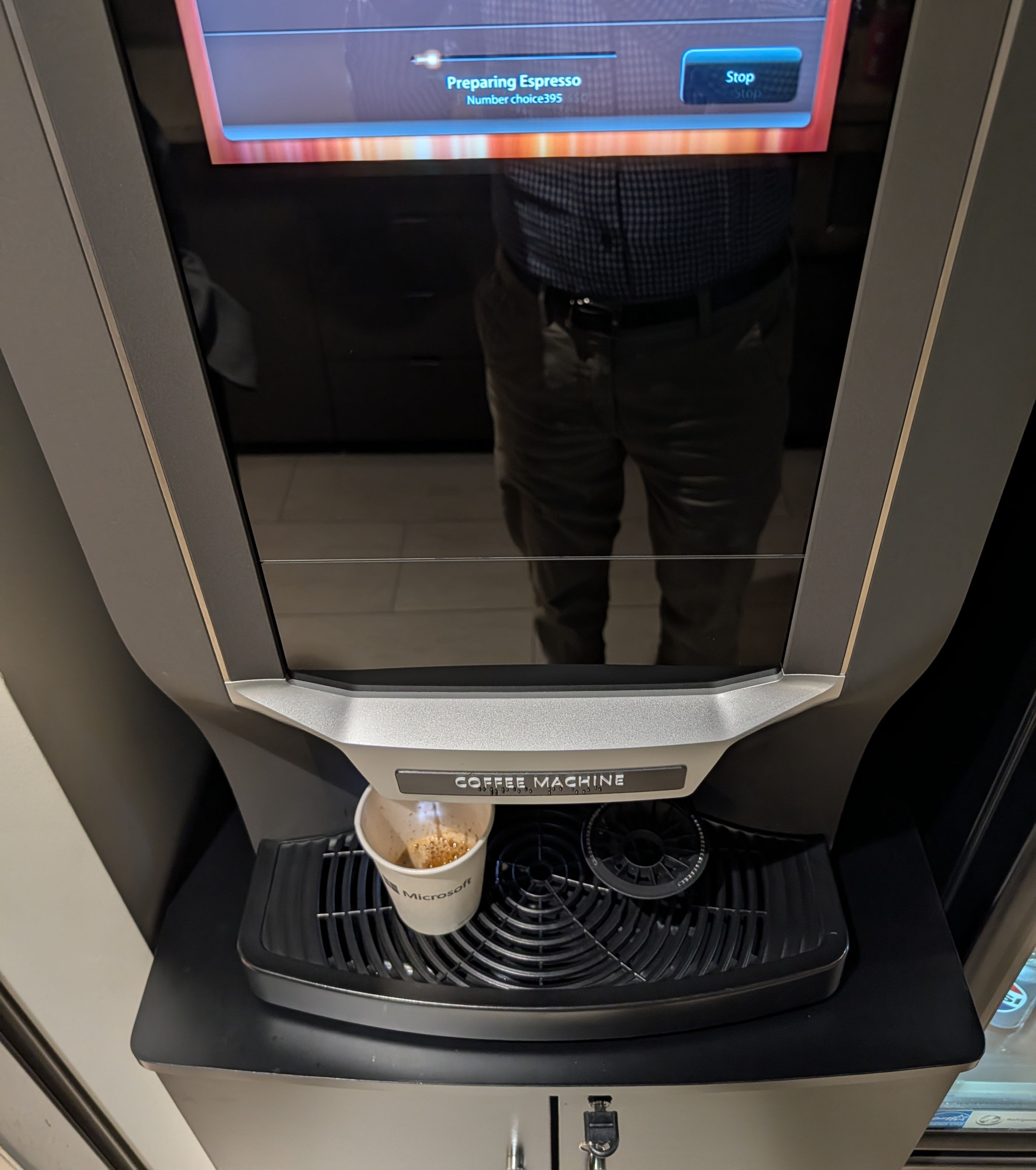 Another coffee machine to try. This one gave an option for a triple espresso with increased caffeine levels.