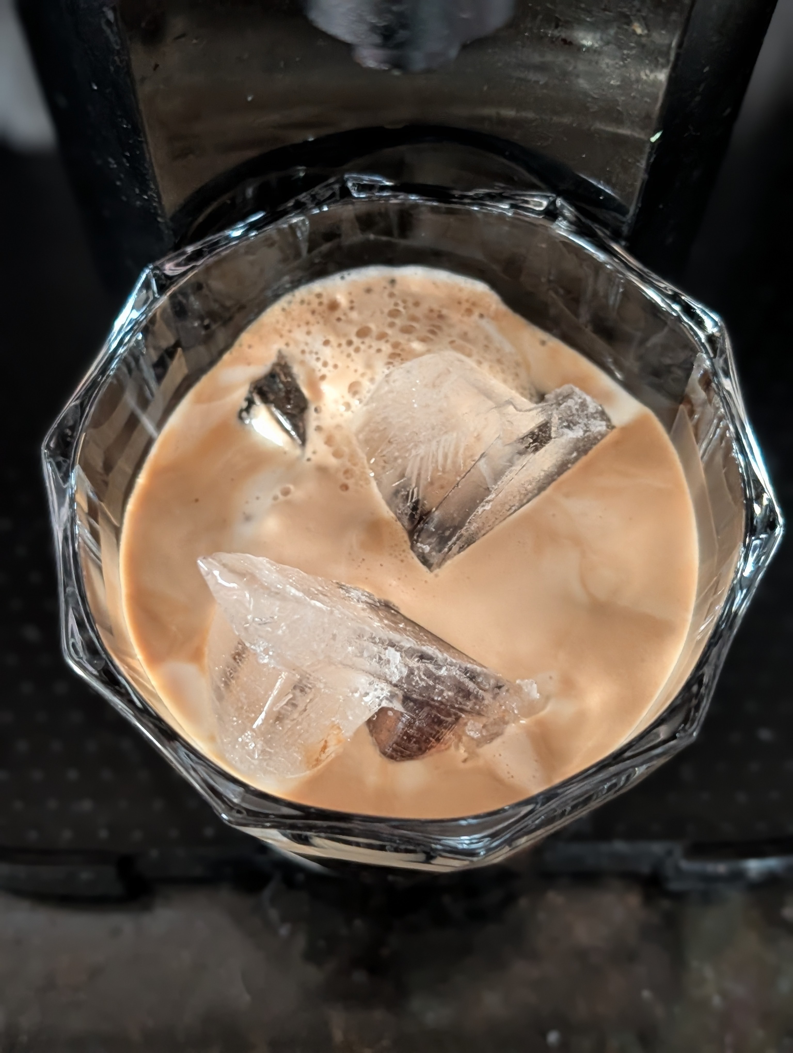 Having an iced double on what's going to be a hot 81⁰F day