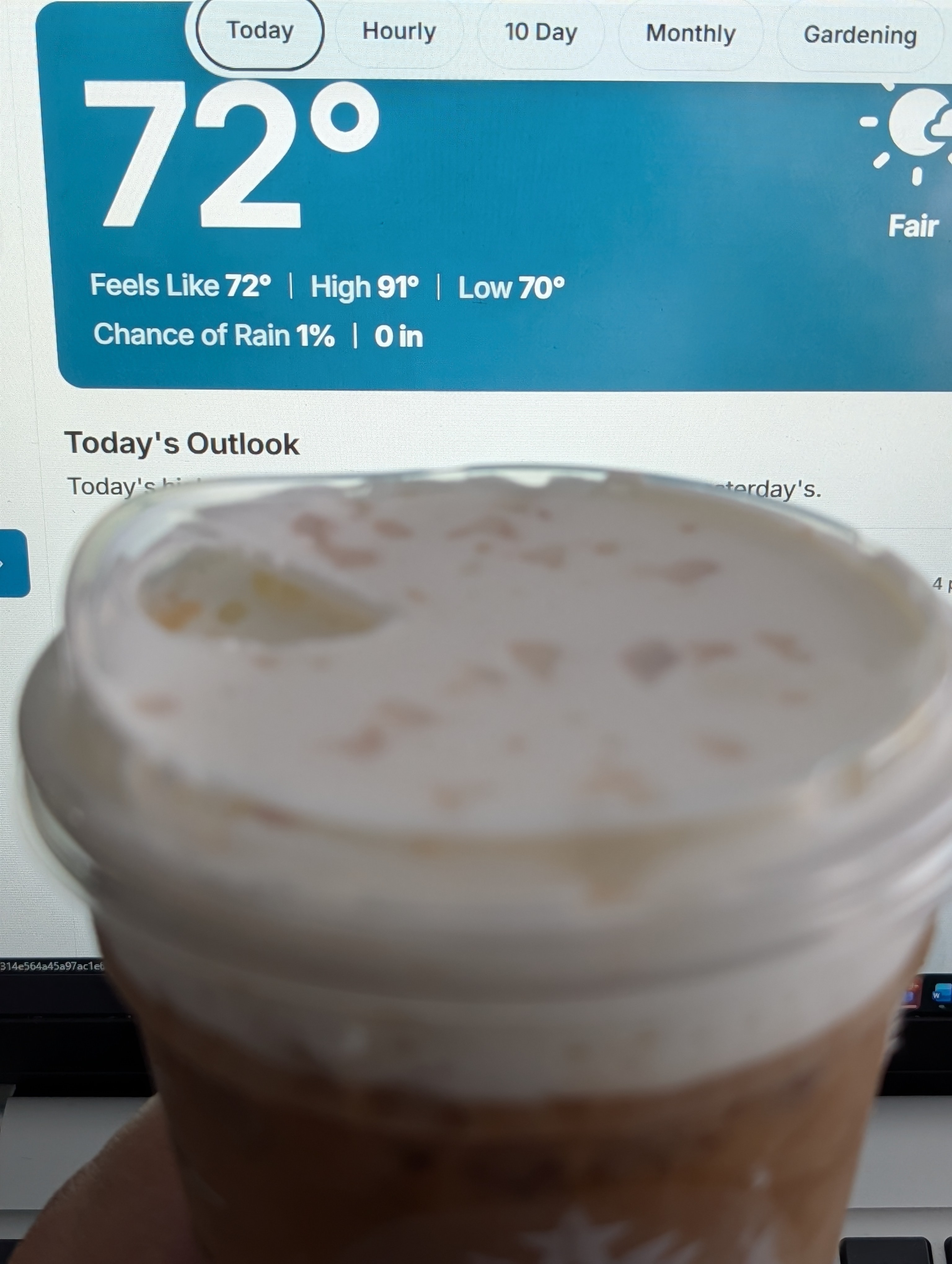 Cooking off with some toasted coconut cream cold brew on another hot day