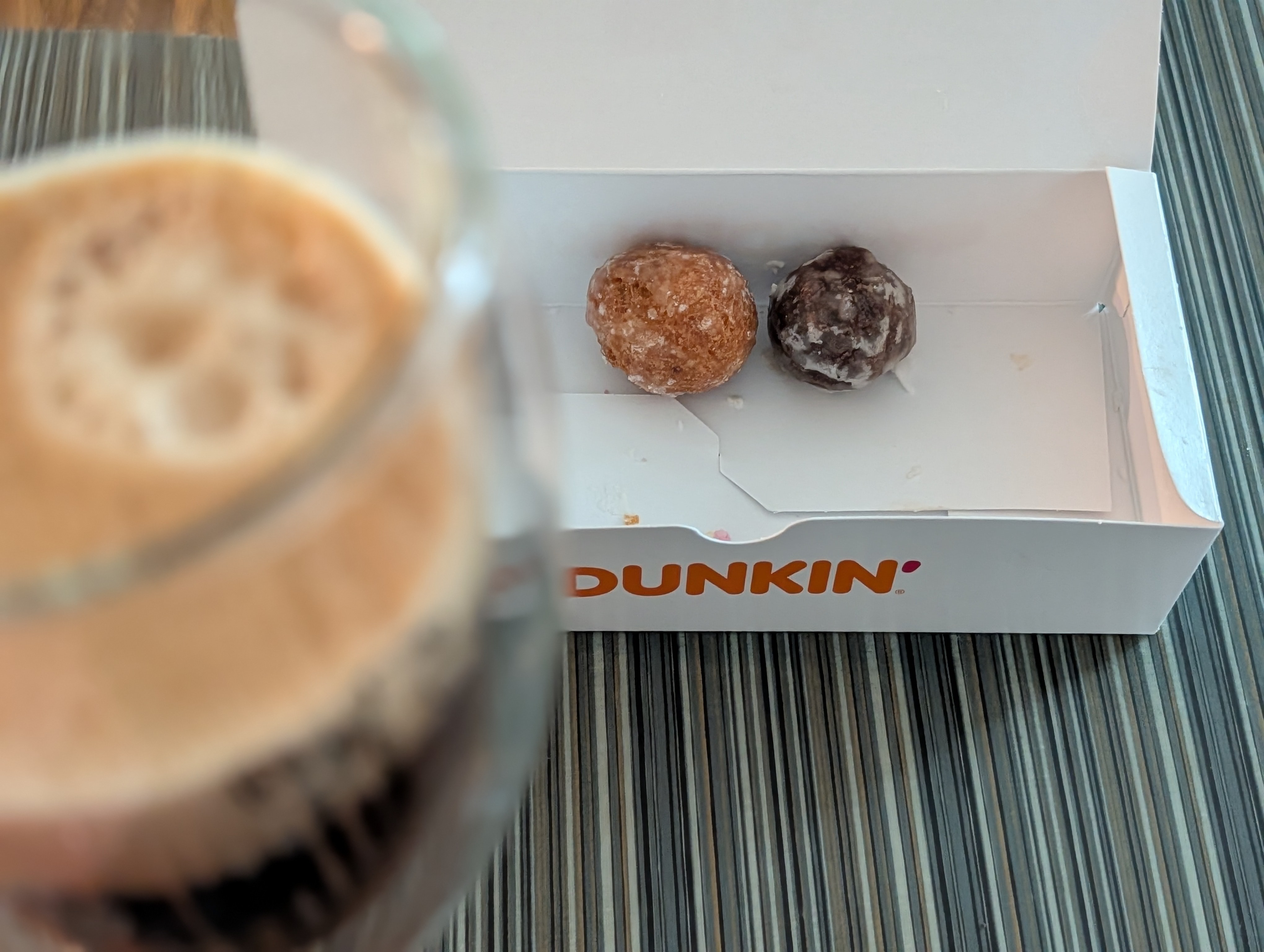 Having the last two donut holes before the first meeting of the day