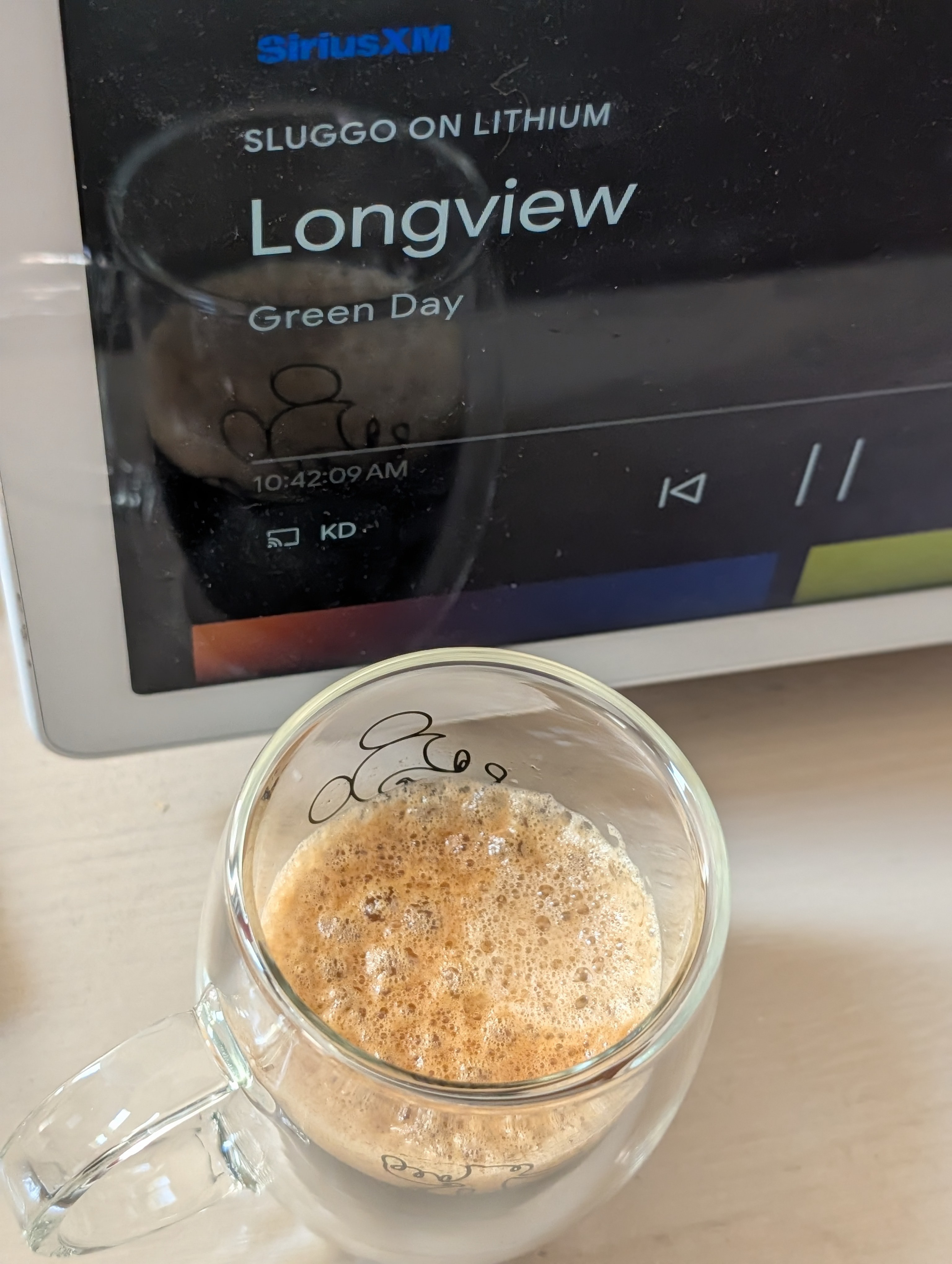 Listening to music on a lazy Sunday morning